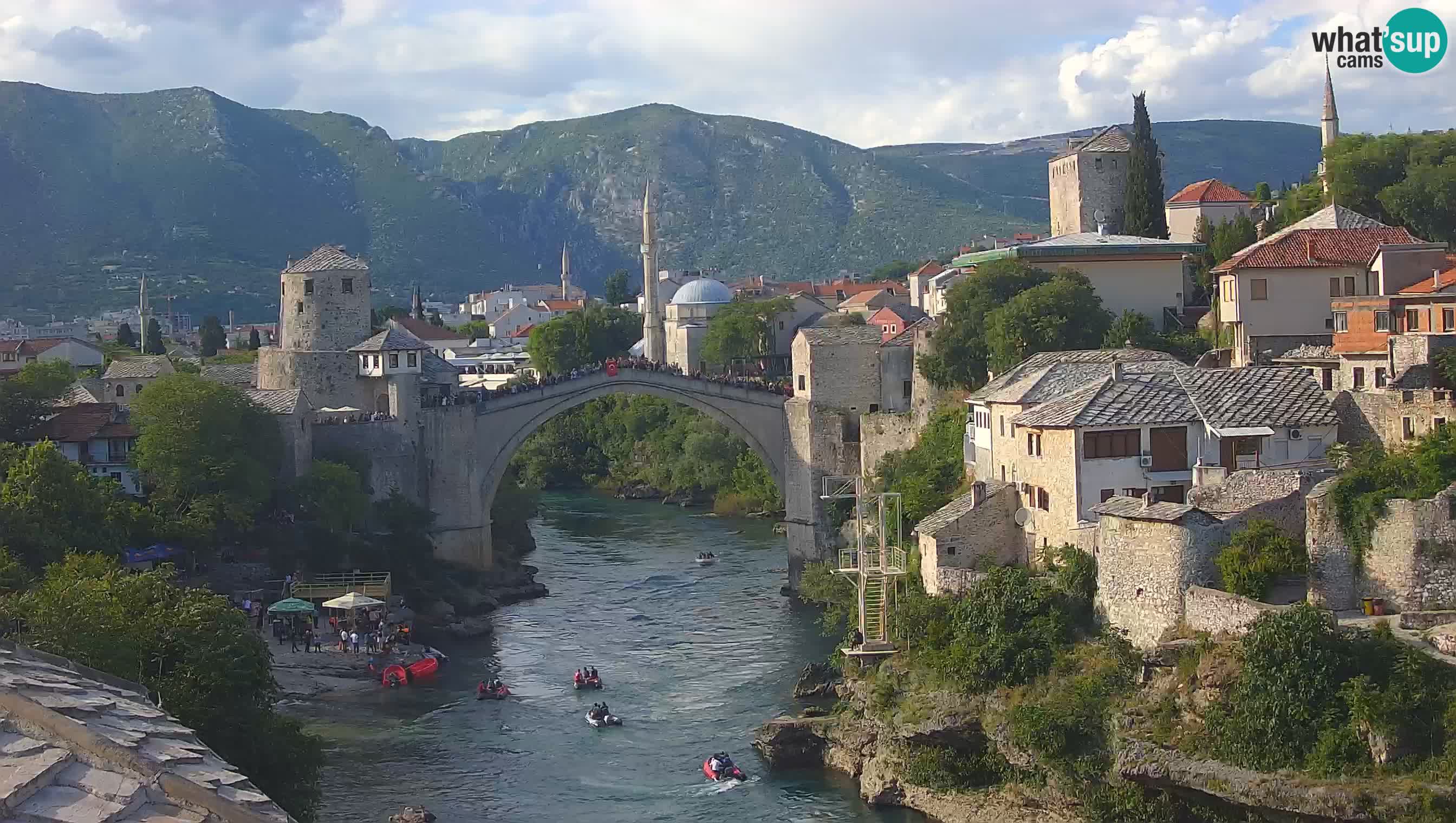 Mostar web kamera – Stari Most i rijeka Neretva – Goa Mostar