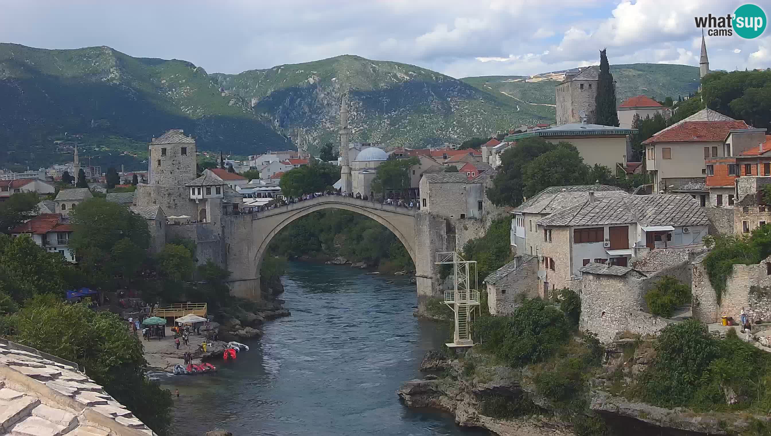 Mostar web kamera – Stari Most i rijeka Neretva – Goa Mostar