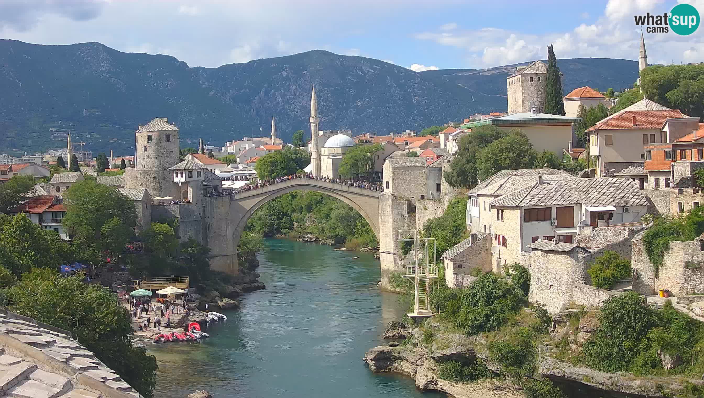 Mostar web kamera – Stari Most i rijeka Neretva – Goa Mostar
