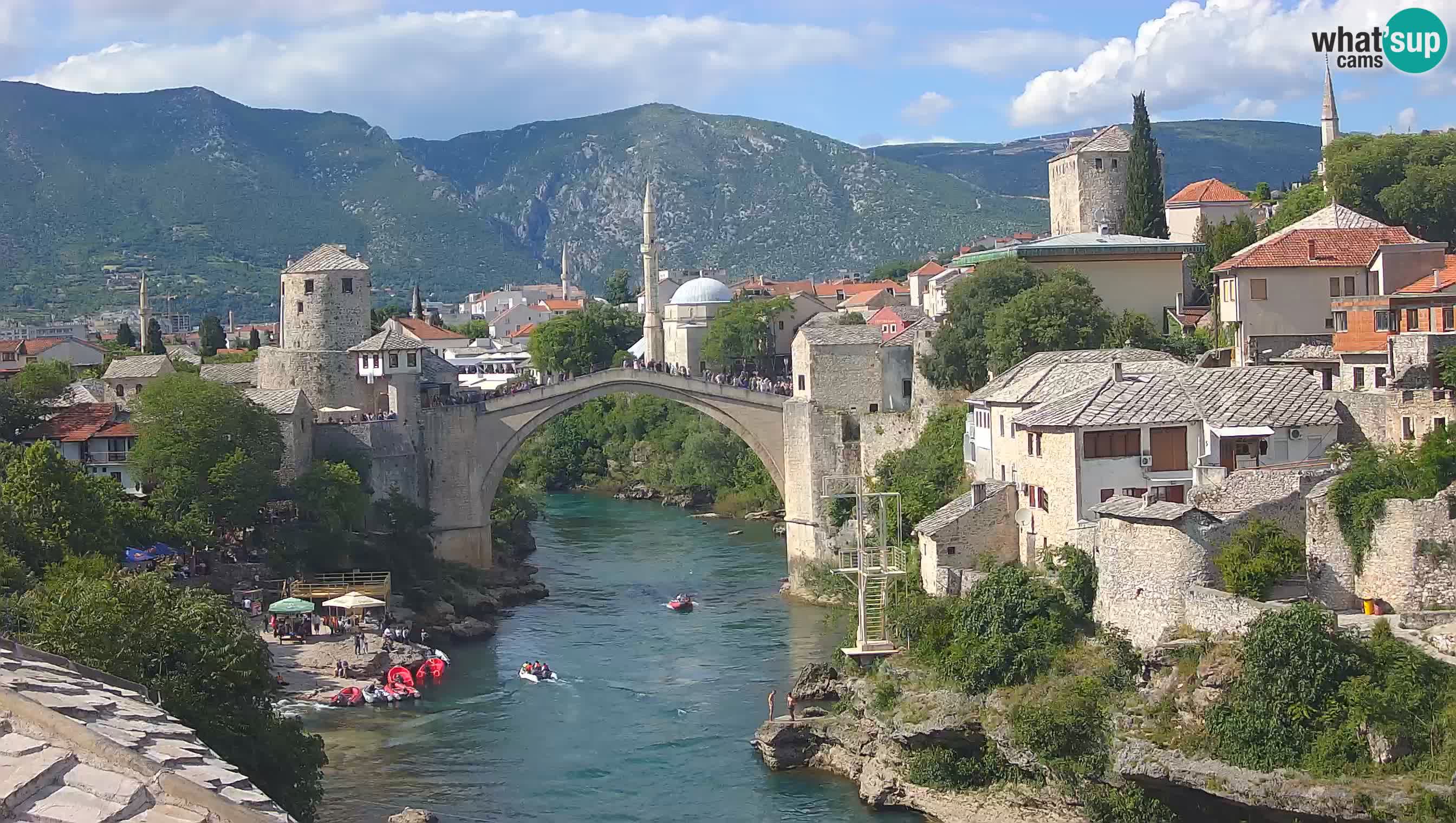 Cámara web de Mostar – El Viejo Puente sobre el río Neretva