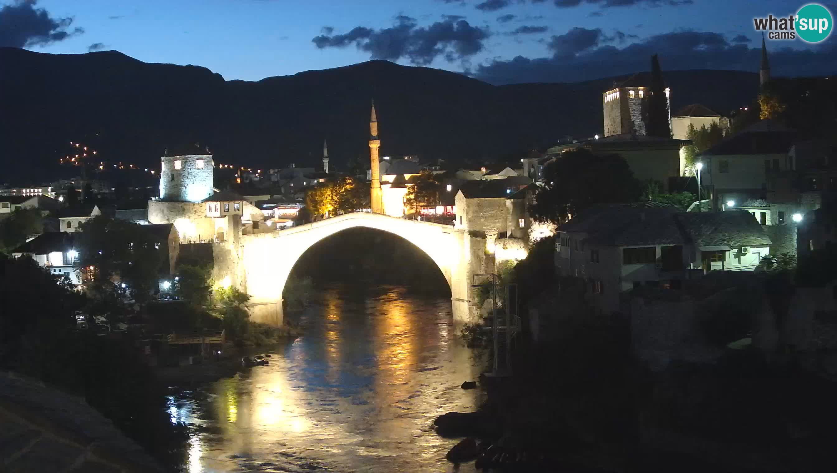 Webcam de Mostar – Le Vieux Pont sur la rivière Neretva