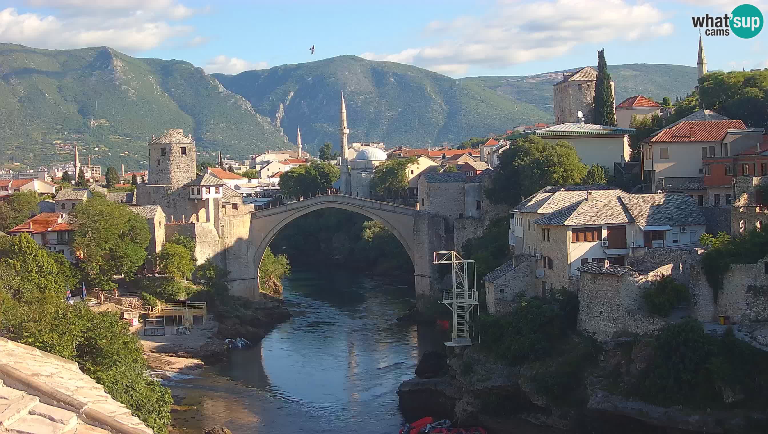 Webcam Mostar – Il Ponte Vecchio sul fiume Neretva