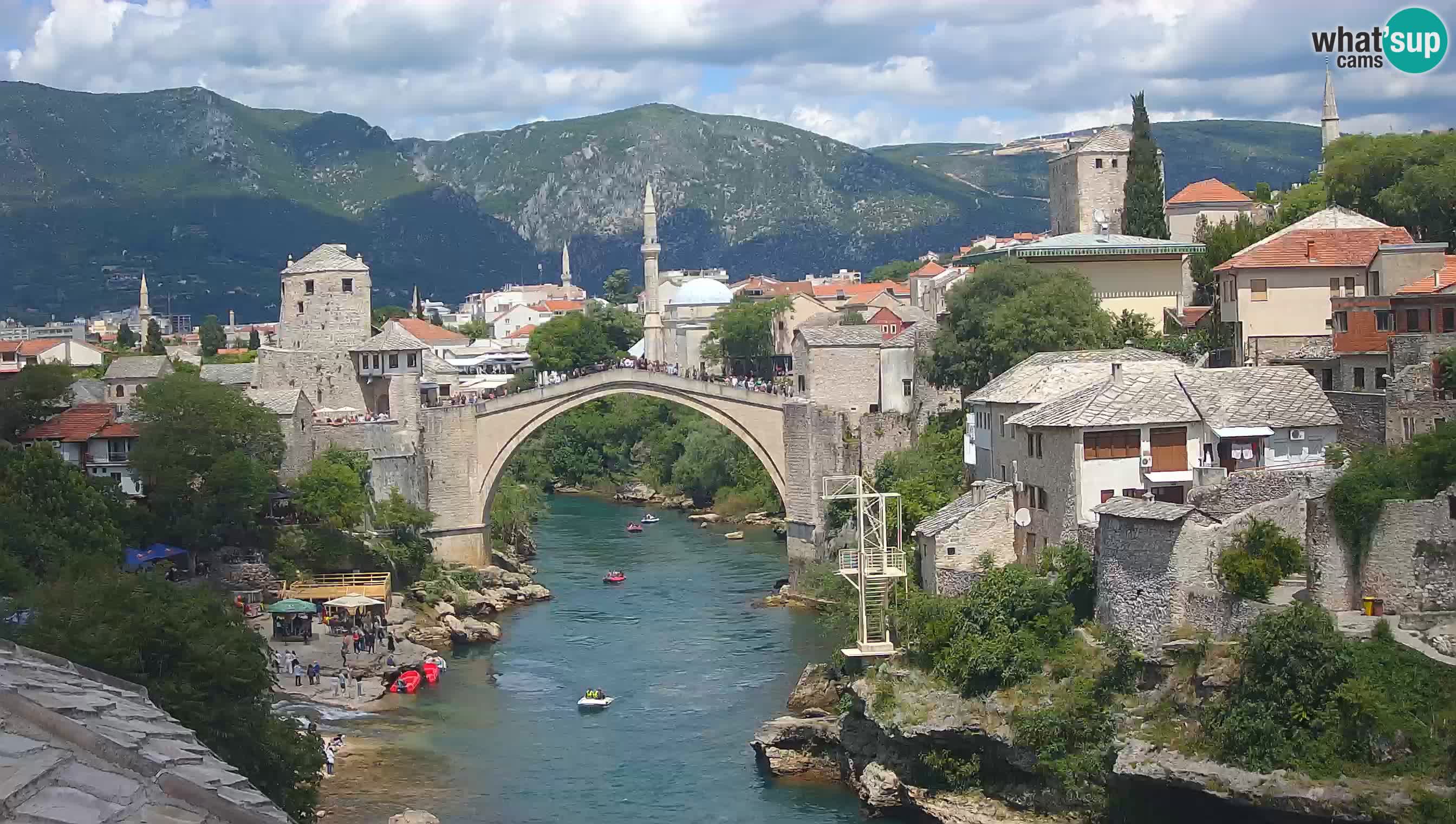 Webcam Mostar – Il Ponte Vecchio sul fiume Neretva