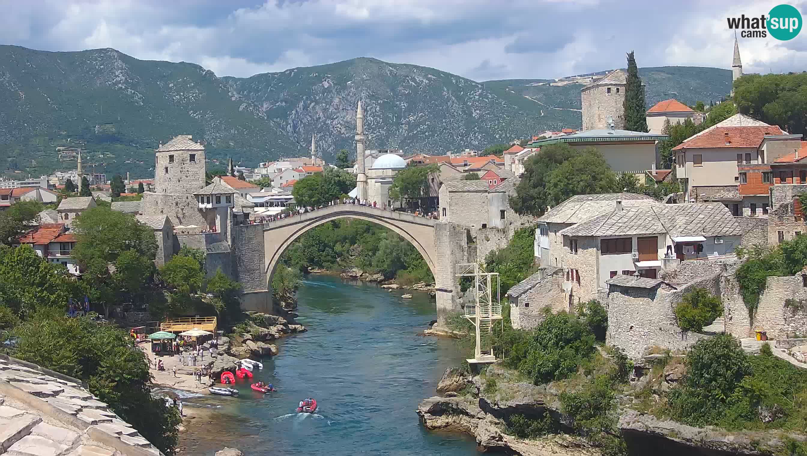 Cámara web de Mostar – El Viejo Puente sobre el río Neretva