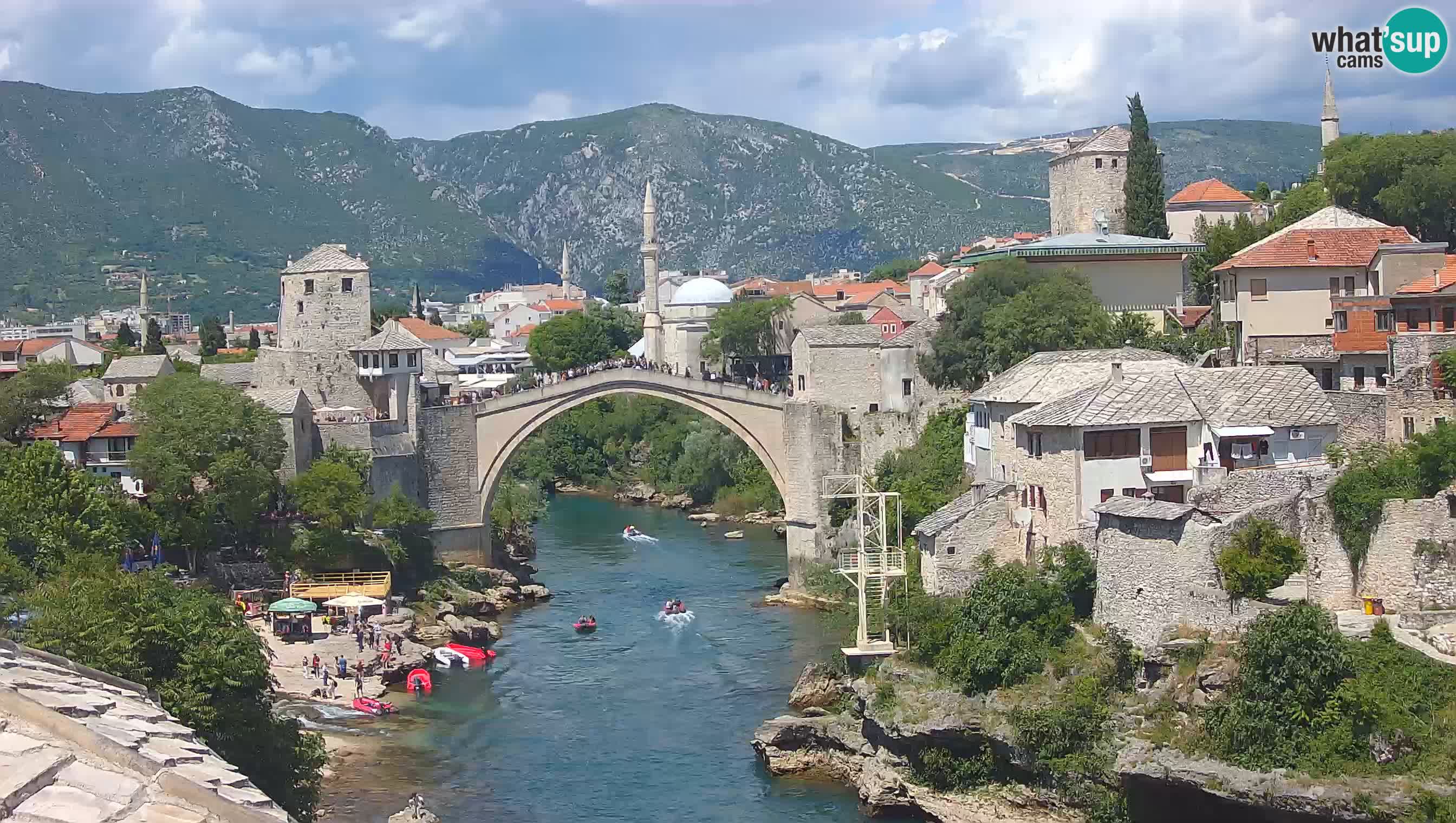 Cámara web de Mostar – El Viejo Puente sobre el río Neretva