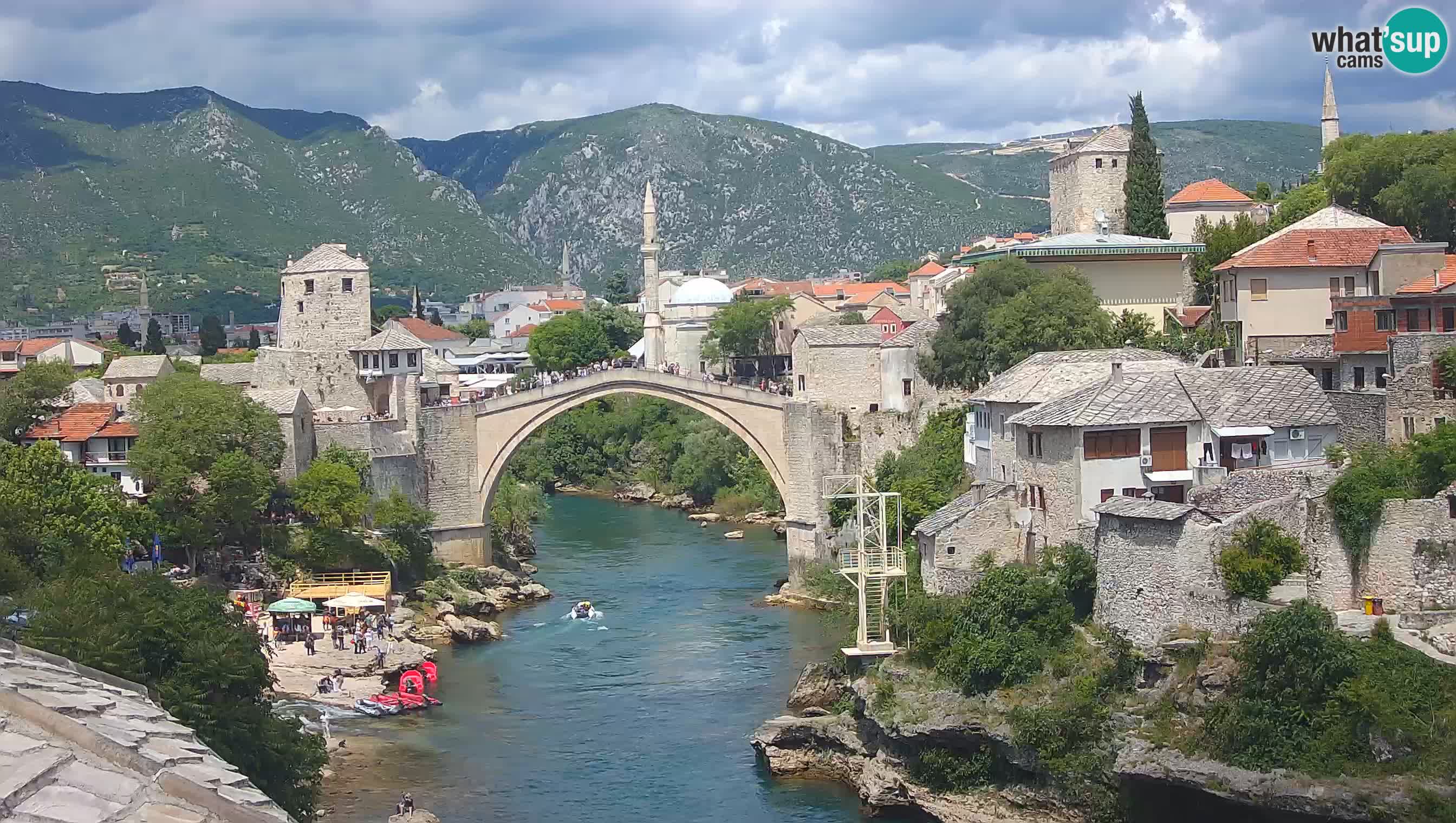 Cámara web de Mostar – El Viejo Puente sobre el río Neretva