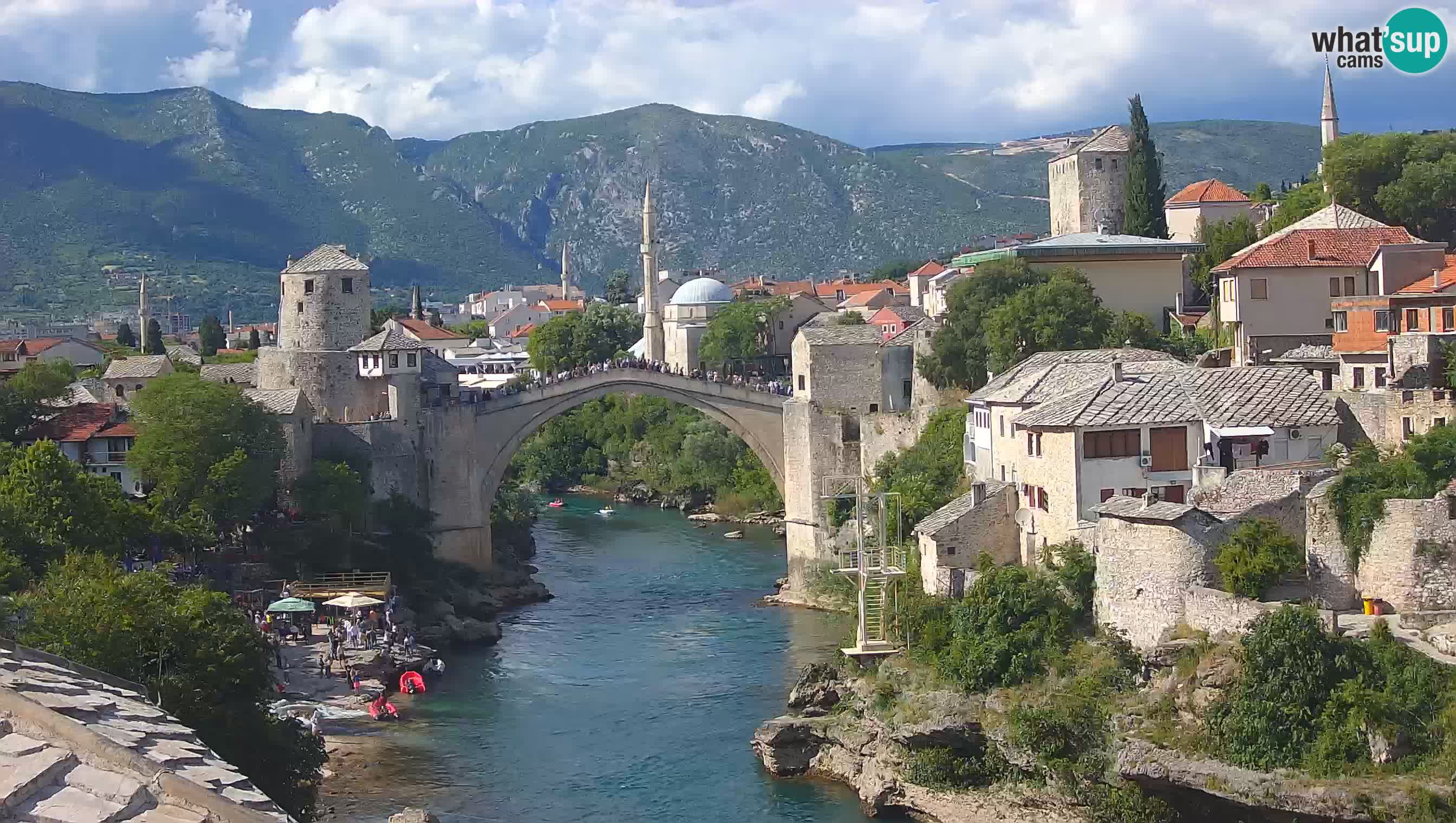 Cámara web de Mostar – El Viejo Puente sobre el río Neretva