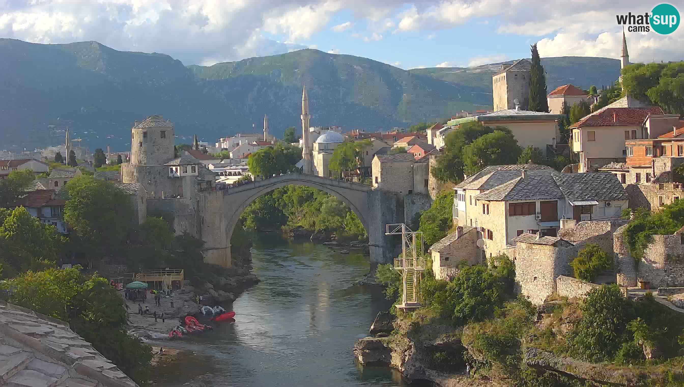 Webcam de Mostar – Le Vieux Pont sur la rivière Neretva