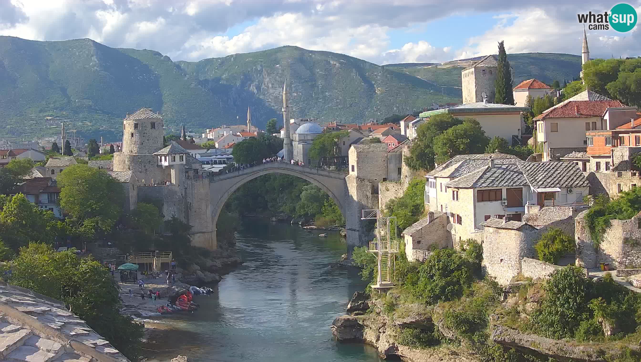 Cámara web de Mostar – El Viejo Puente sobre el río Neretva