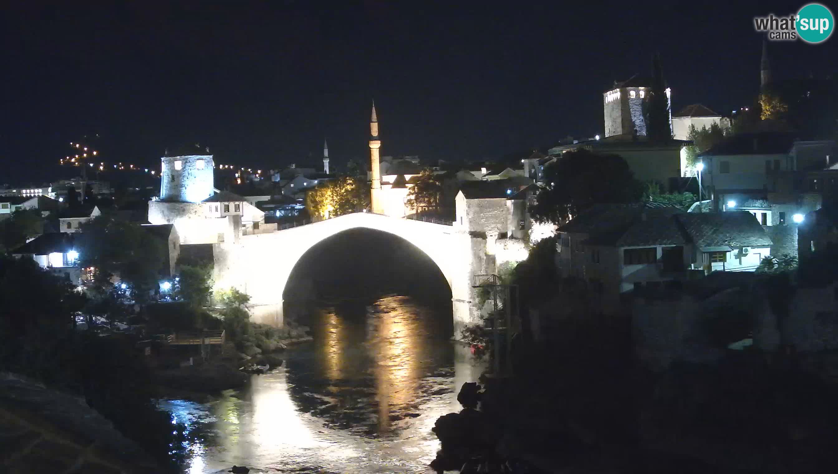 Cámara web de Mostar – El Viejo Puente sobre el río Neretva