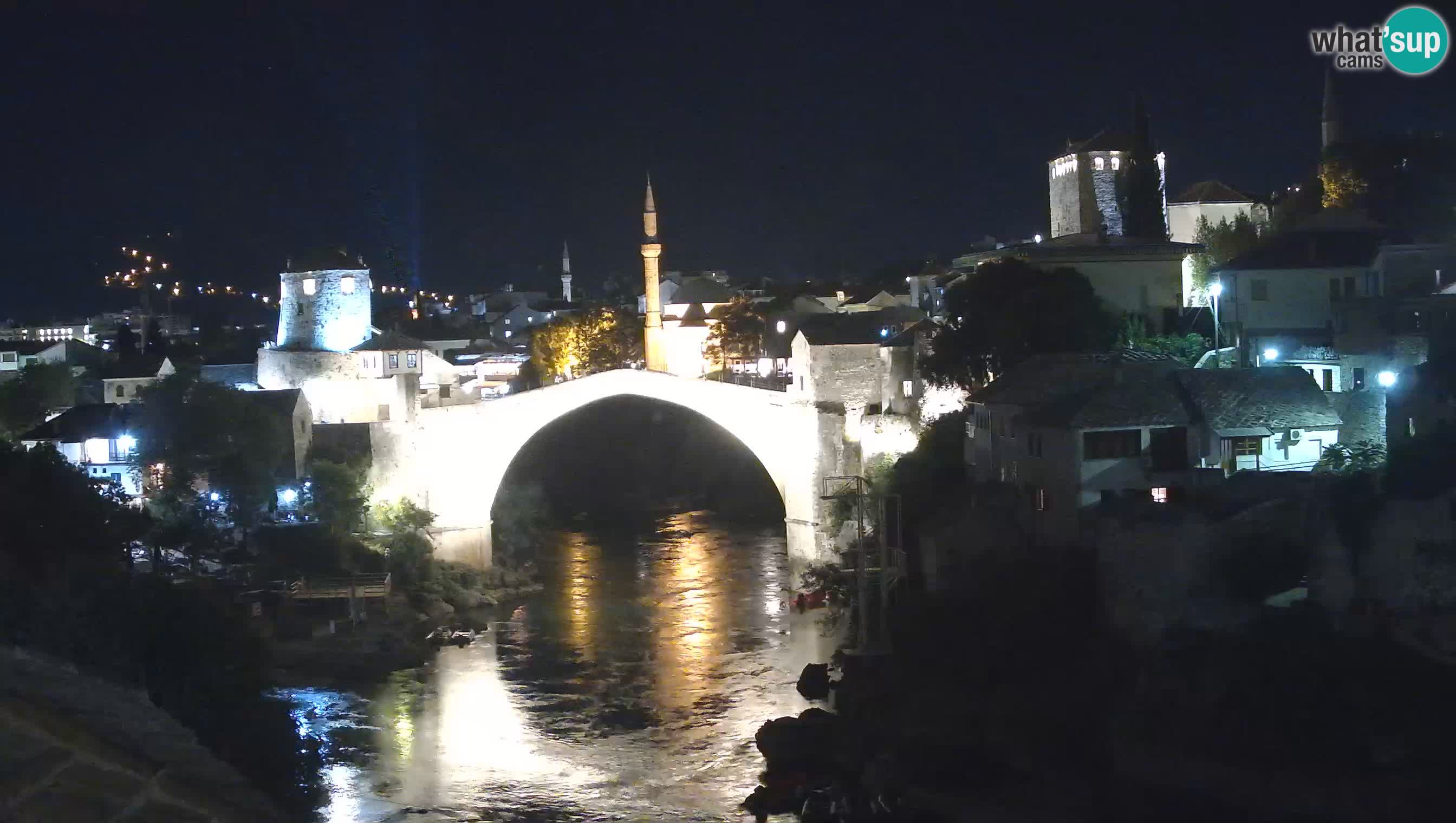 Webcam de Mostar – Le Vieux Pont sur la rivière Neretva