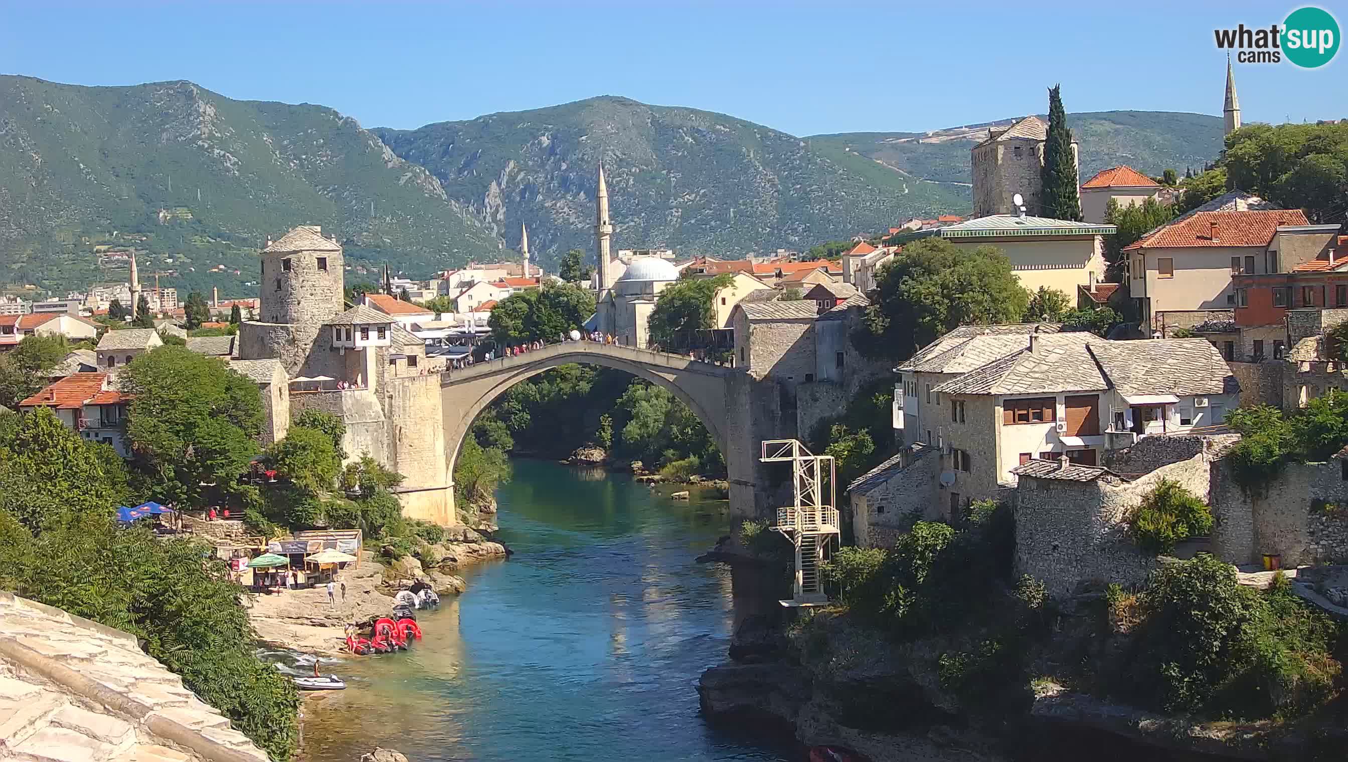 Mostar webcam – LIVE Old Bridge and Neretva river