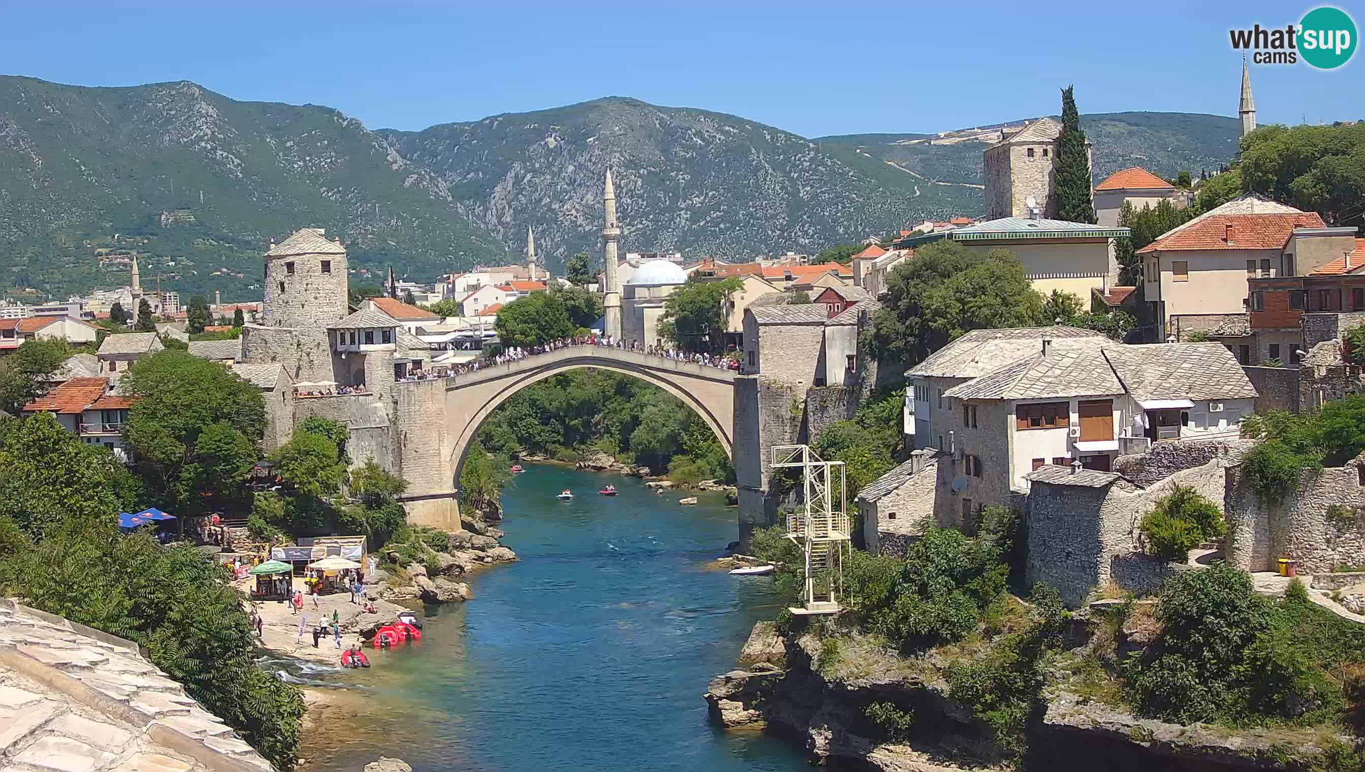 Mostar web kamera – Stari Most i rijeka Neretva – Goa Mostar