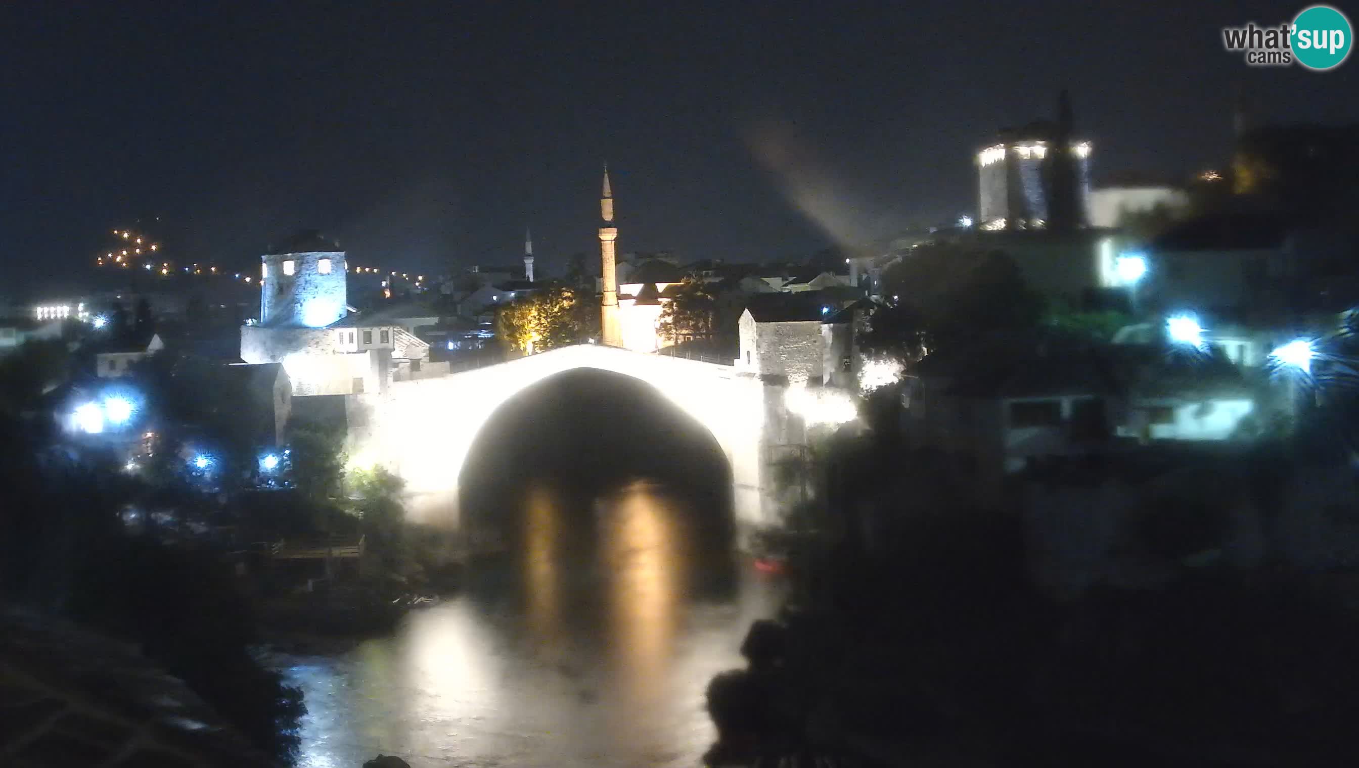 Webcam de Mostar – Le Vieux Pont sur la rivière Neretva