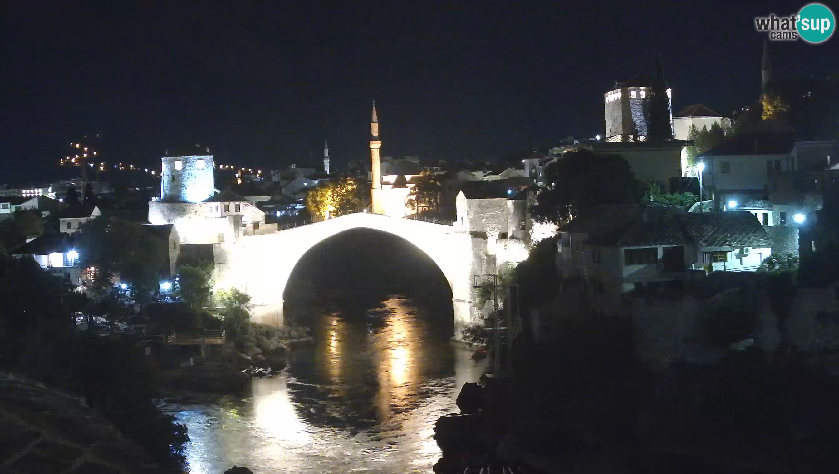 Webcam de Mostar – Le Vieux Pont sur la rivière Neretva