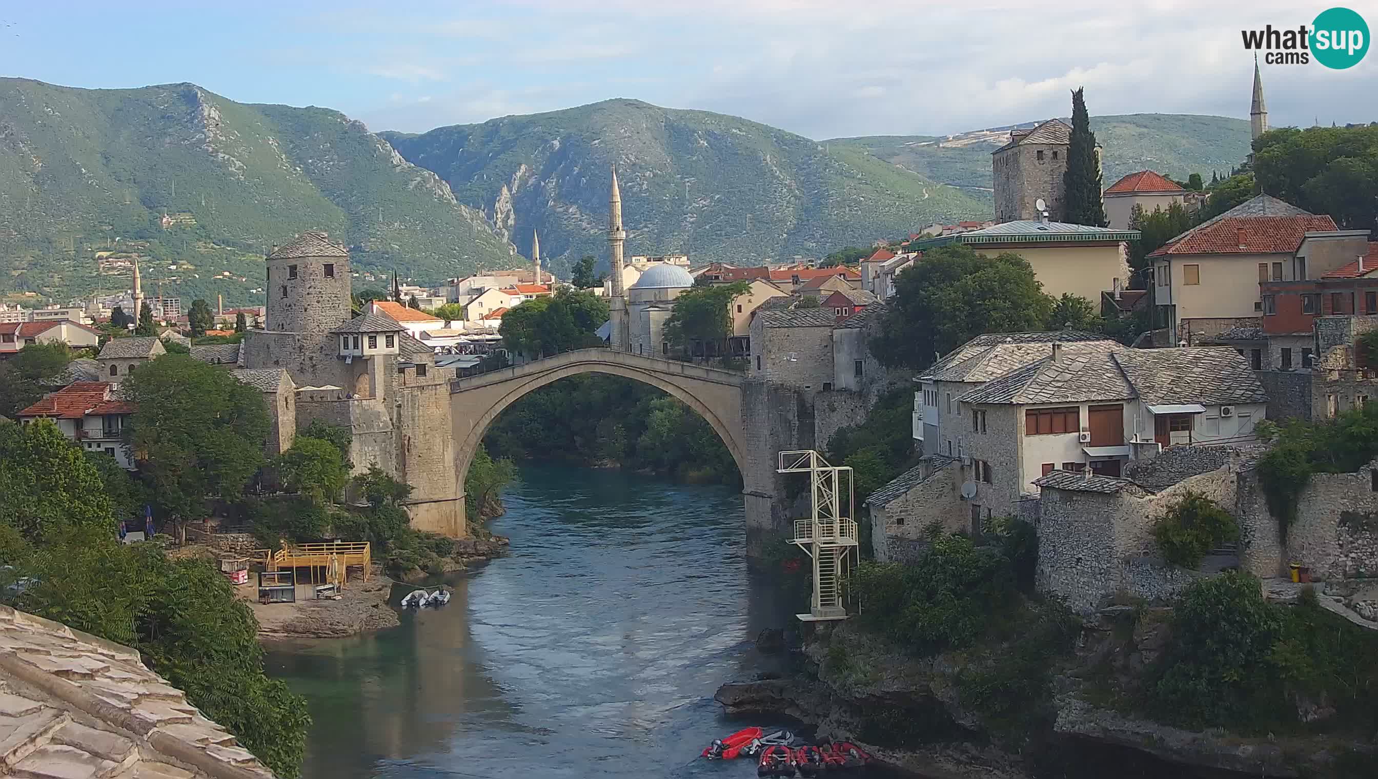 Mostar web kamera – Stari Most i rijeka Neretva – Goa Mostar