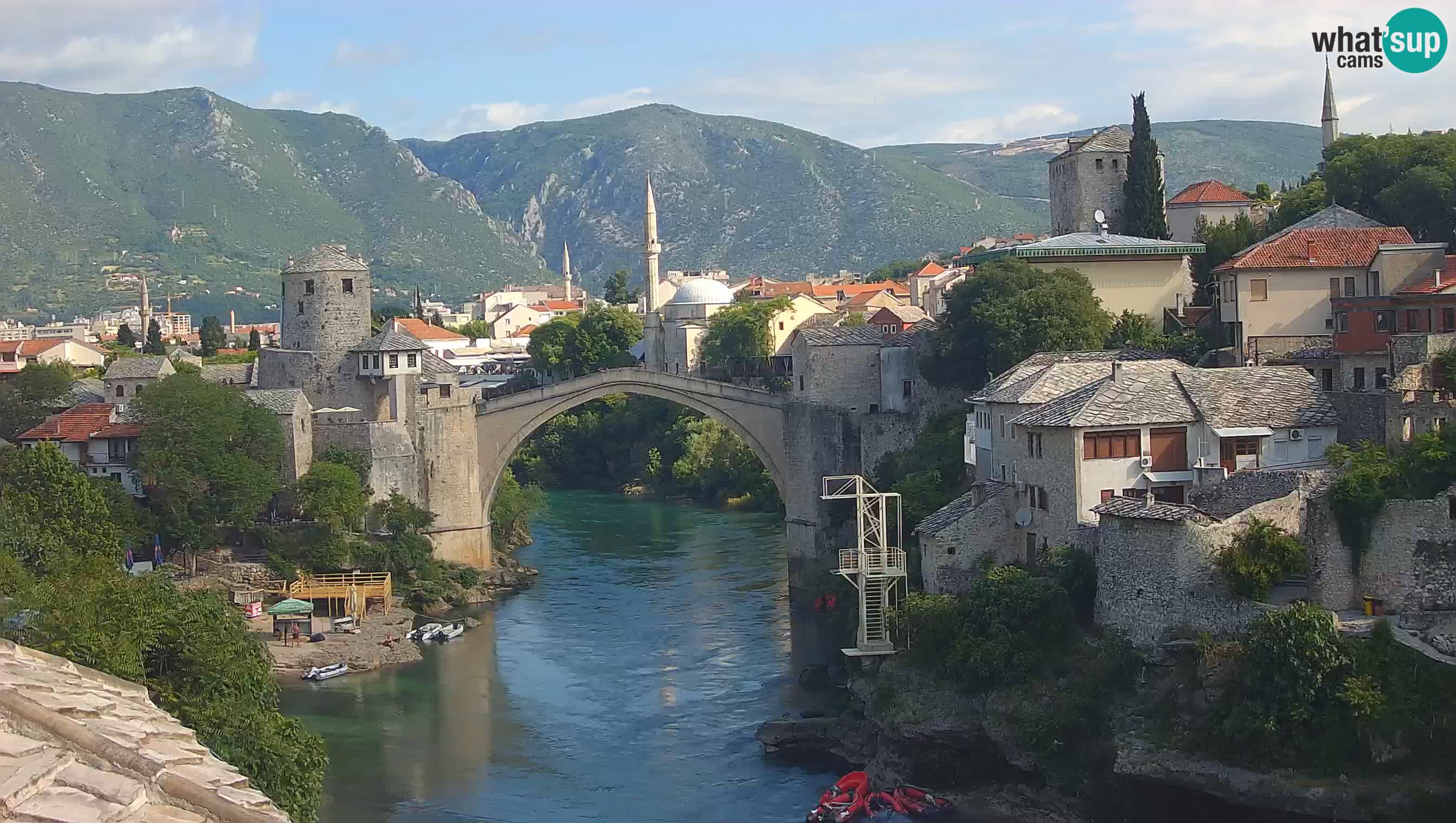 Webcam Mostar – Il Ponte Vecchio sul fiume Neretva