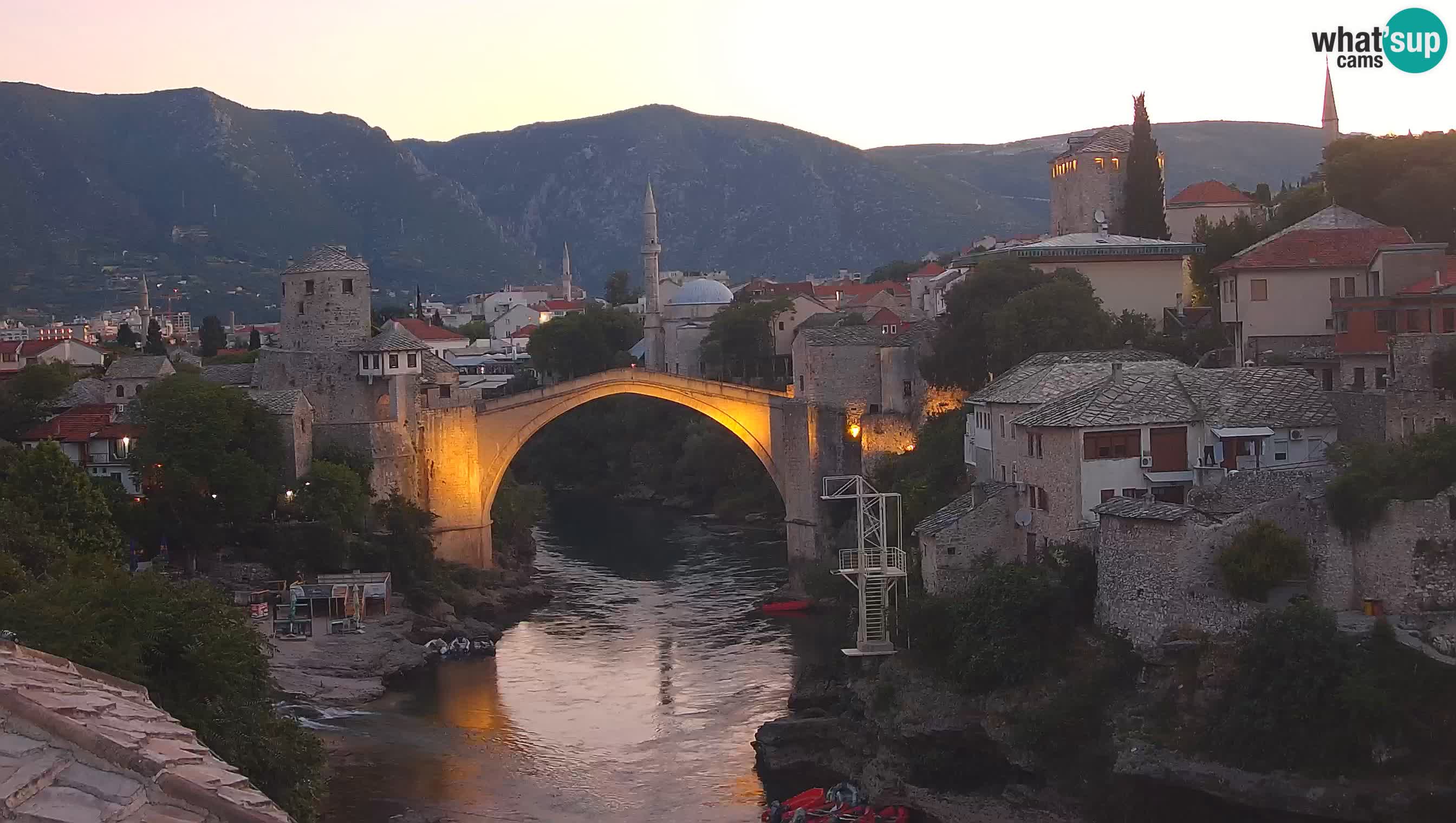 Mostar web kamera – Stari Most i rijeka Neretva – Goa Mostar