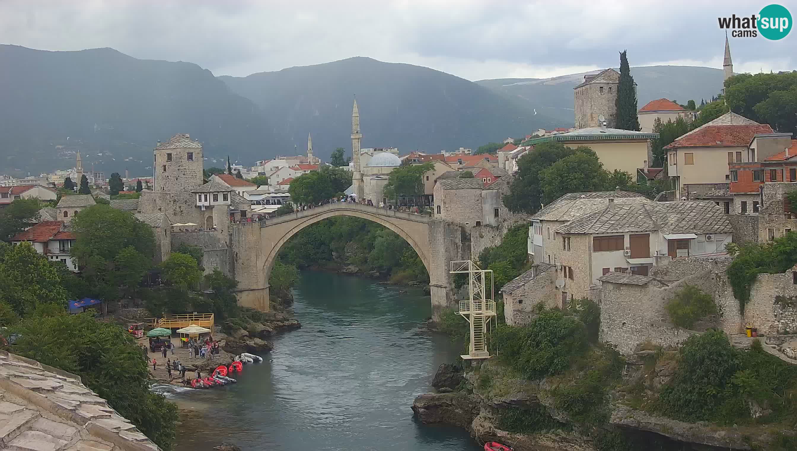 Mostar web kamera – Stari Most i rijeka Neretva – Goa Mostar