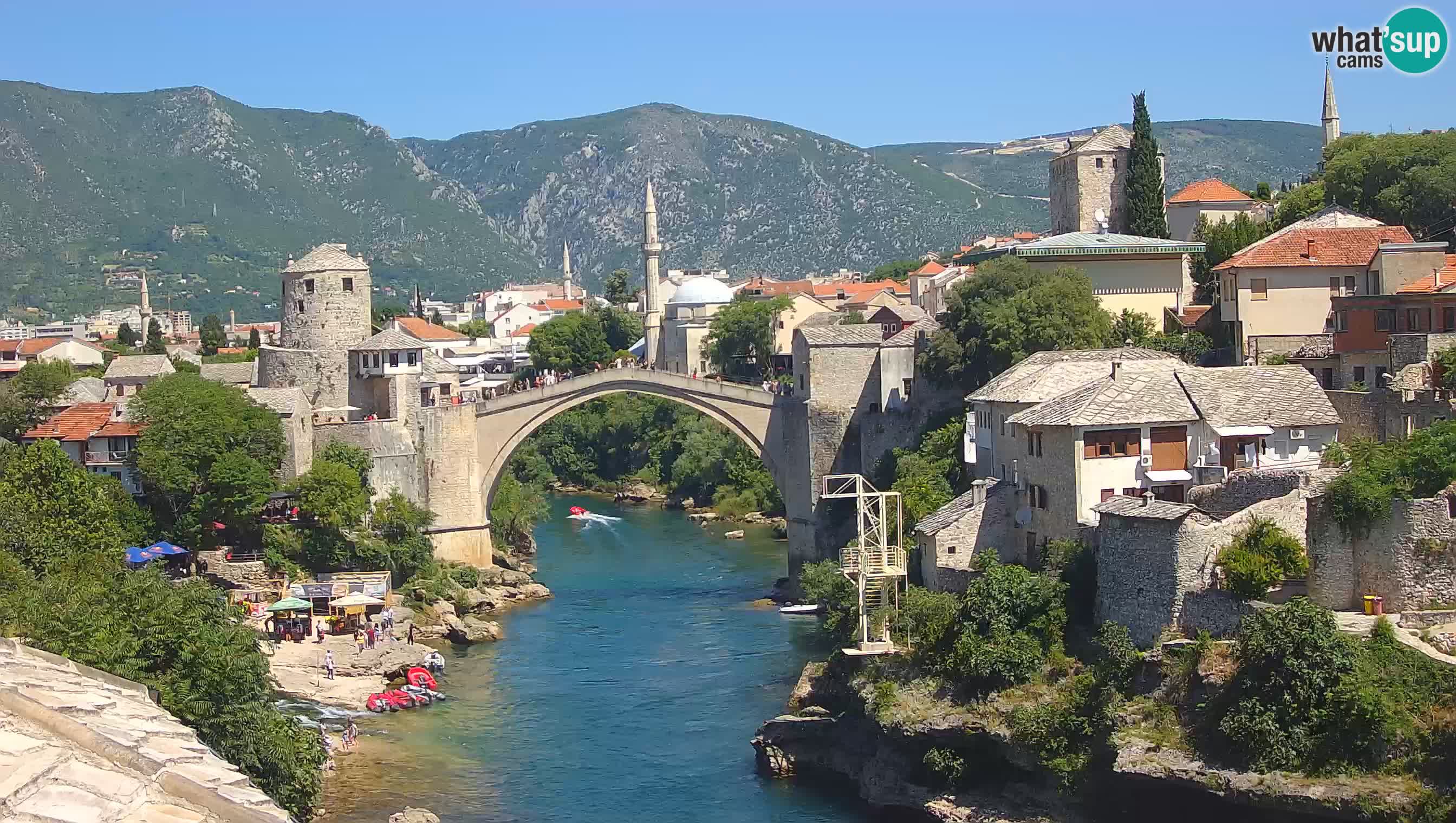Mostar webcam – LIVE Old Bridge and Neretva river