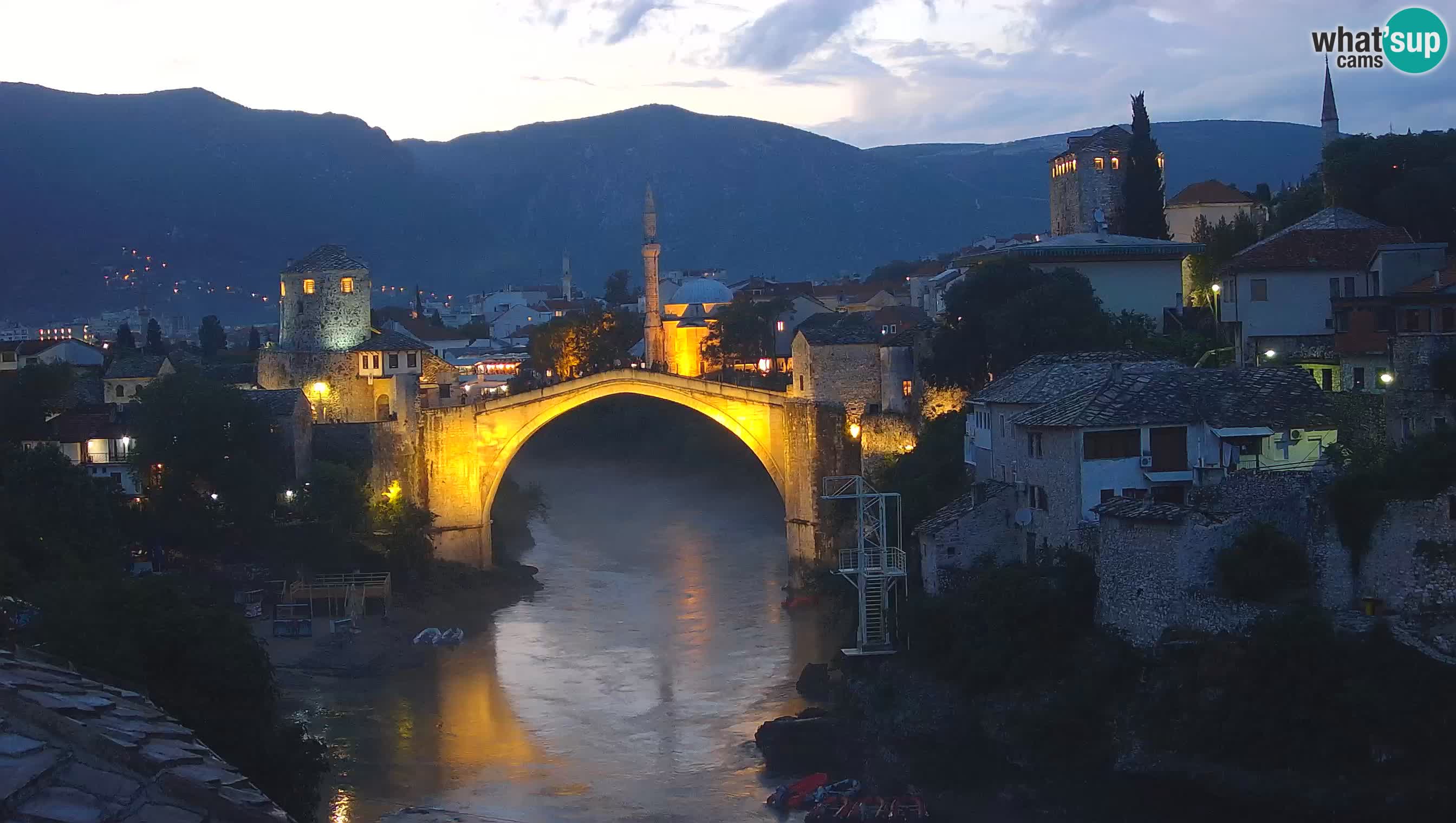 Mostar webcam – LIVE Old Bridge and Neretva river