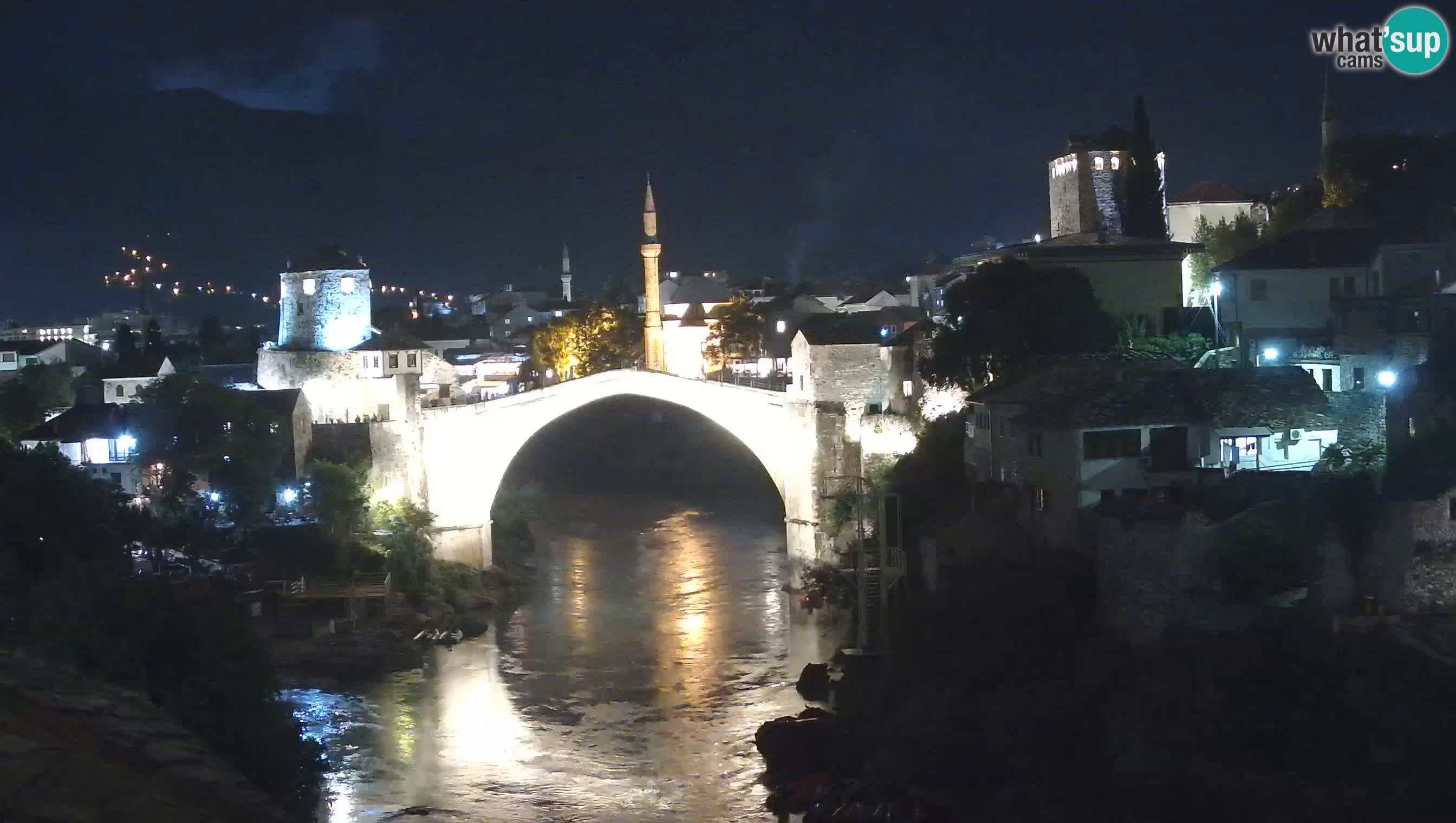 Webcam de Mostar – Le Vieux Pont sur la rivière Neretva