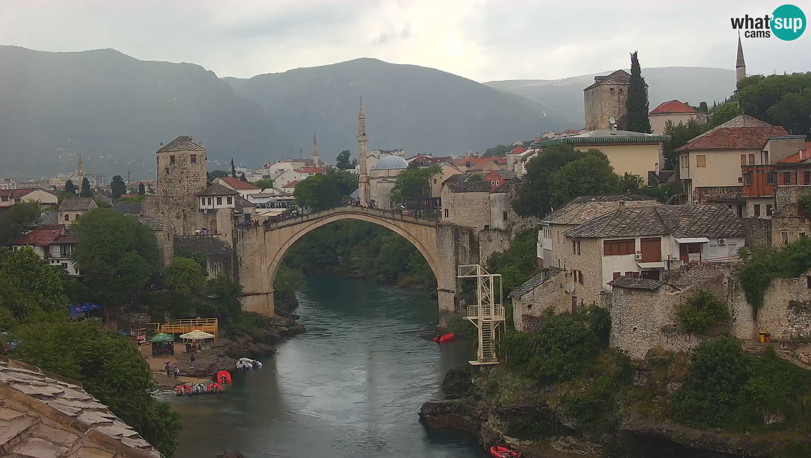 Mostar web kamera – Stari Most i rijeka Neretva – Goa Mostar