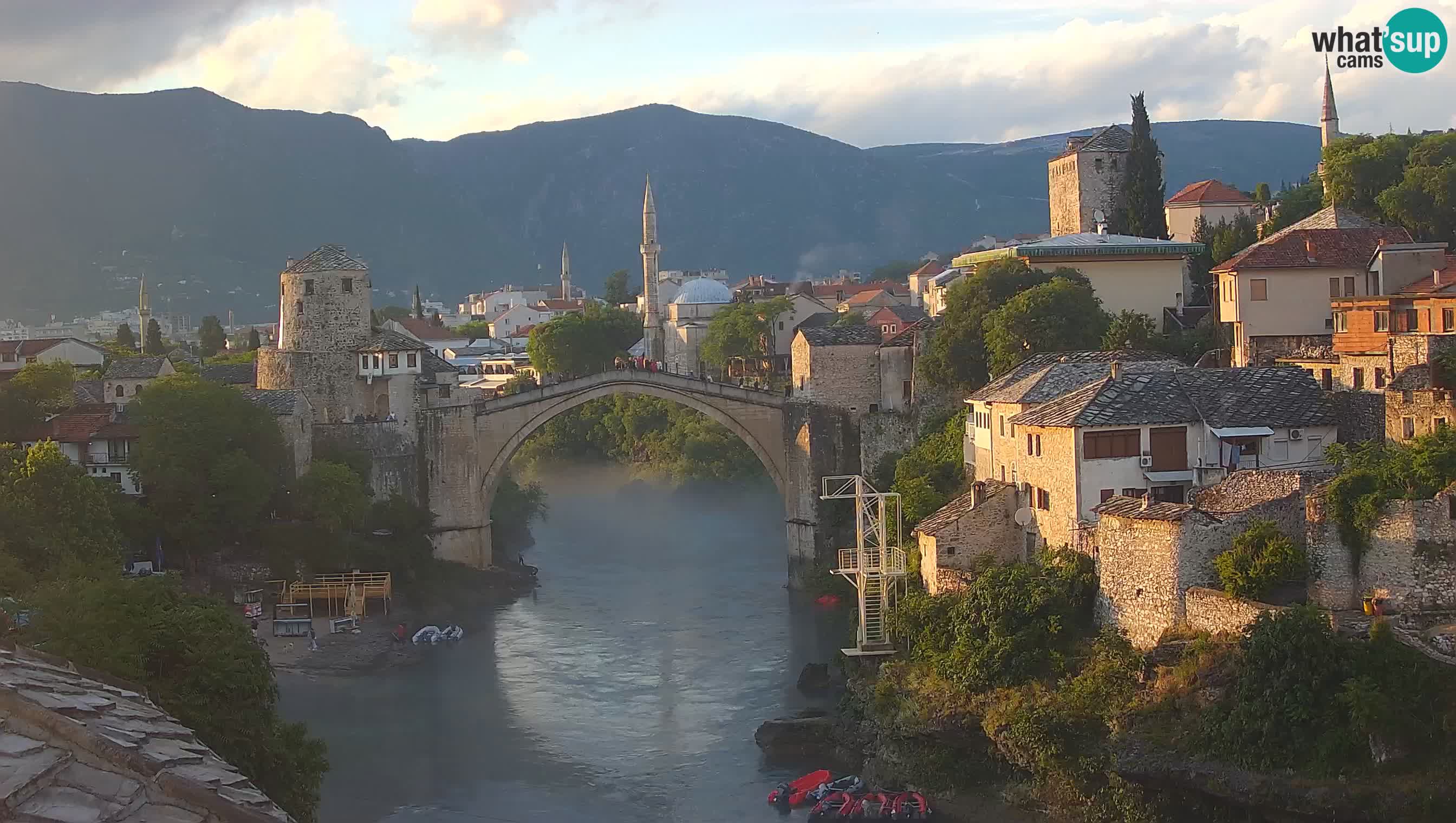Cámara web de Mostar – El Viejo Puente sobre el río Neretva