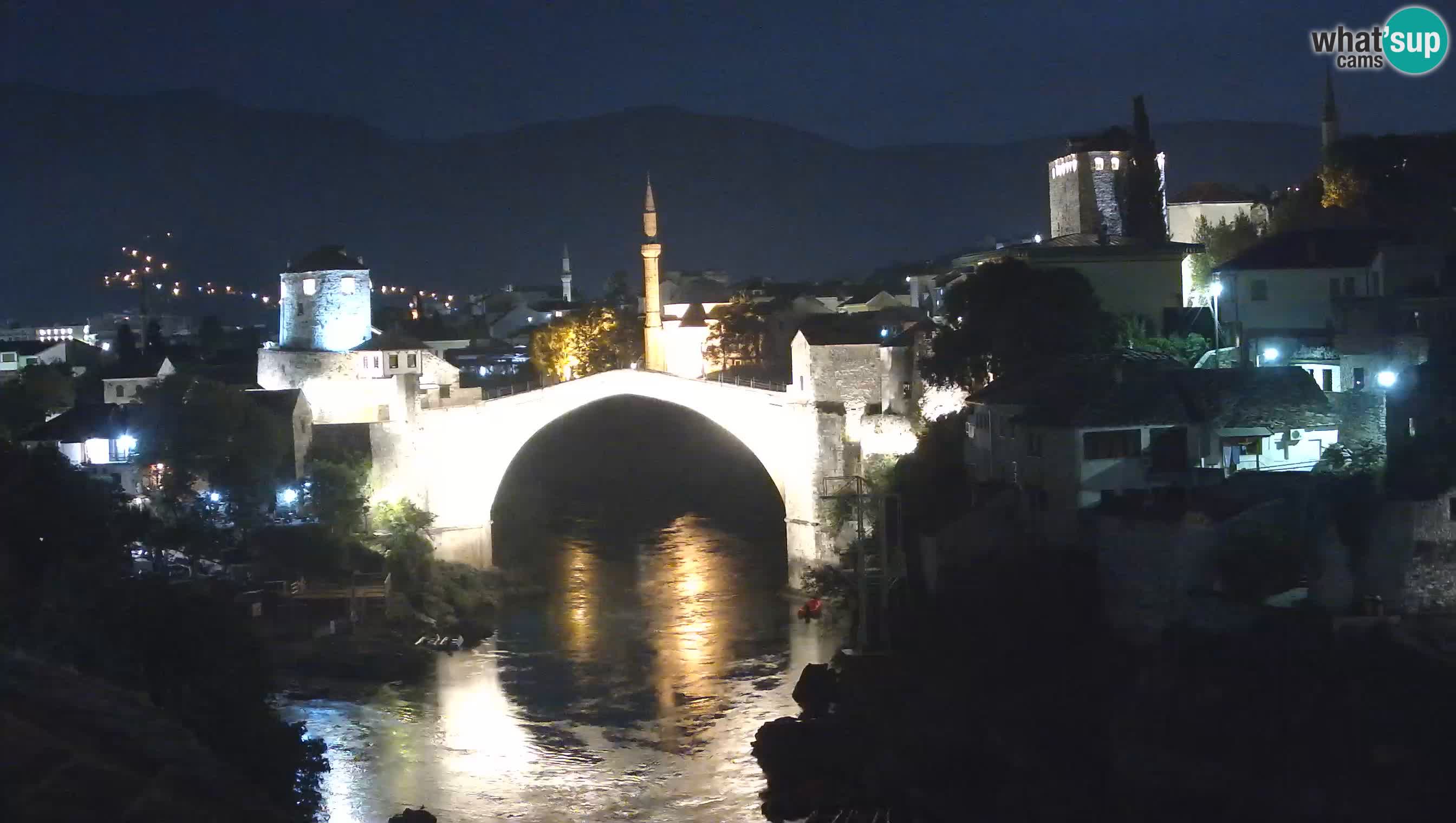 Webcam de Mostar – Le Vieux Pont sur la rivière Neretva