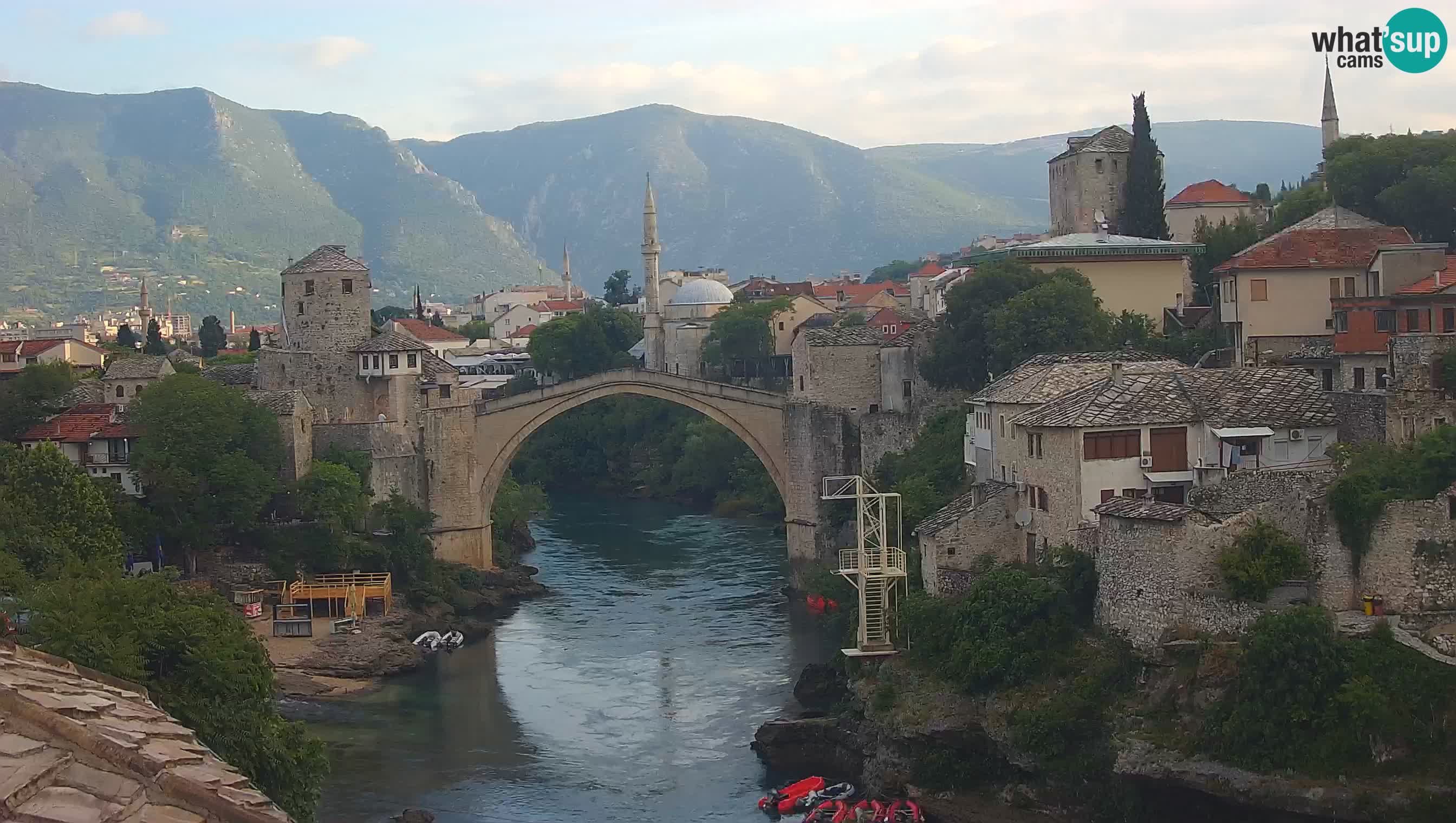Webcam Mostar – Il Ponte Vecchio sul fiume Neretva