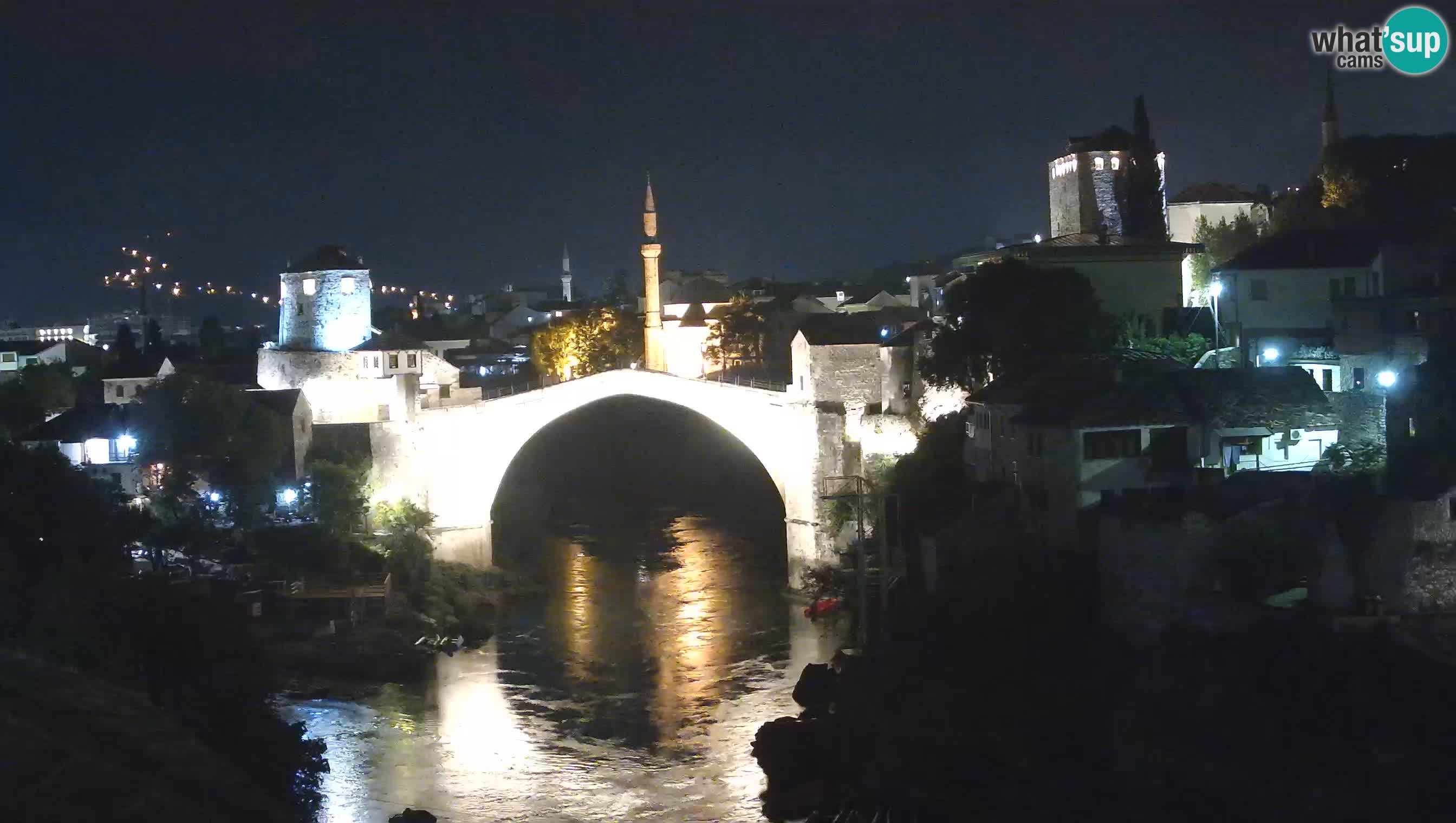 Webcam de Mostar – Le Vieux Pont sur la rivière Neretva