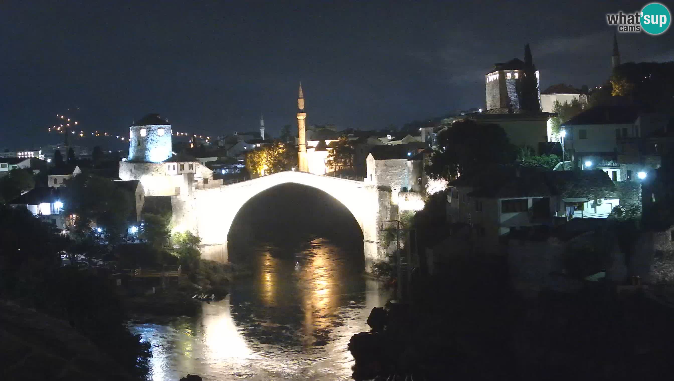Webcam de Mostar – Le Vieux Pont sur la rivière Neretva