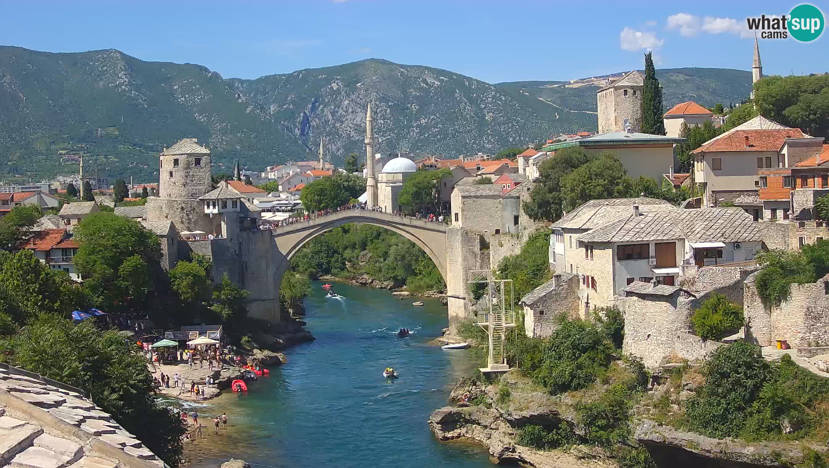 Mostar web kamera – Stari Most i rijeka Neretva – Goa Mostar
