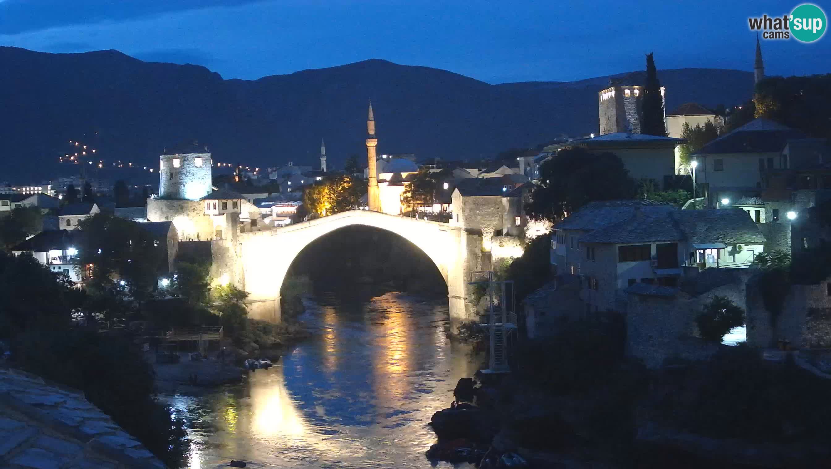 Webcam de Mostar – Le Vieux Pont sur la rivière Neretva