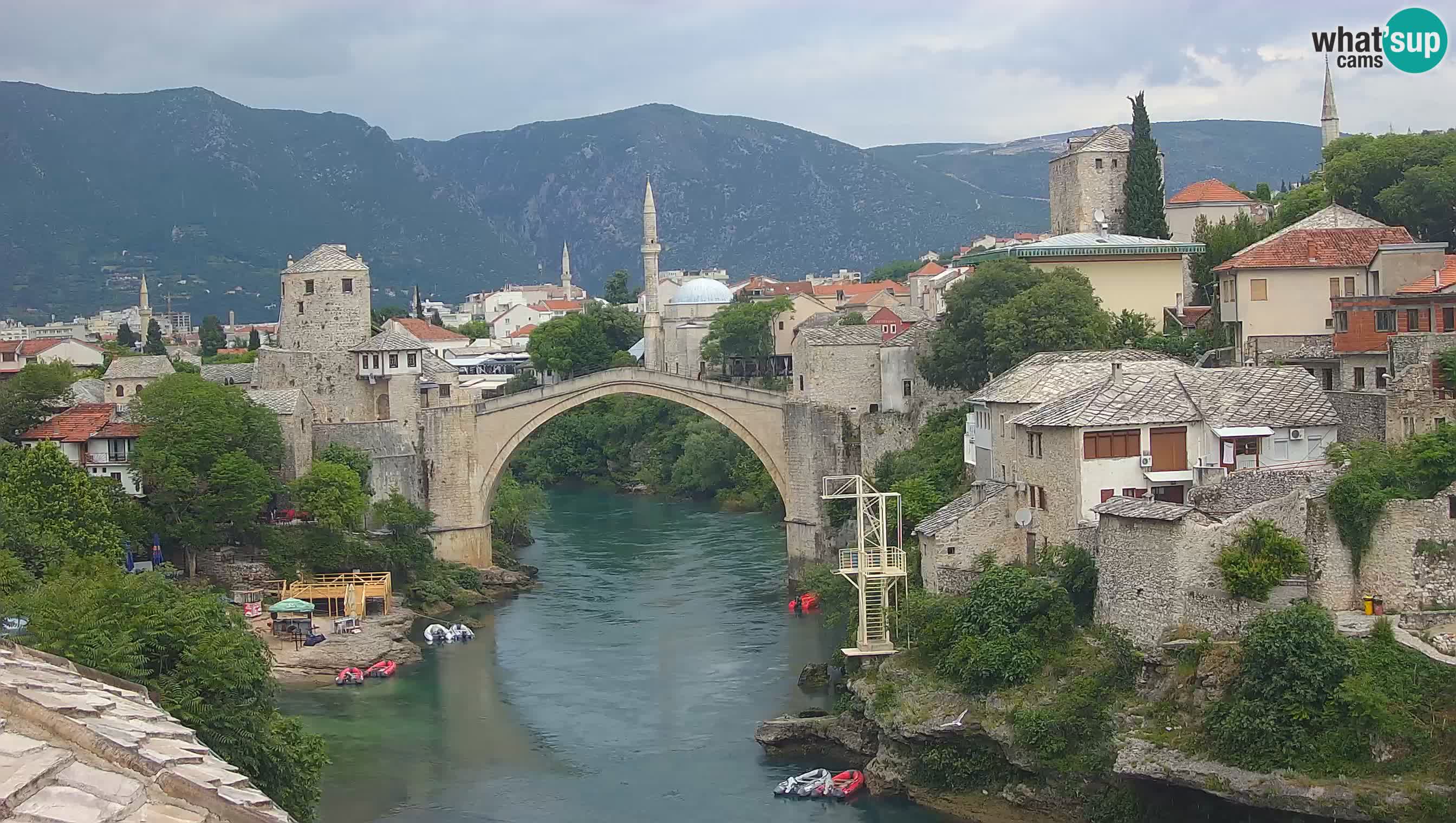 Mostar webcam – LIVE Old Bridge and Neretva river