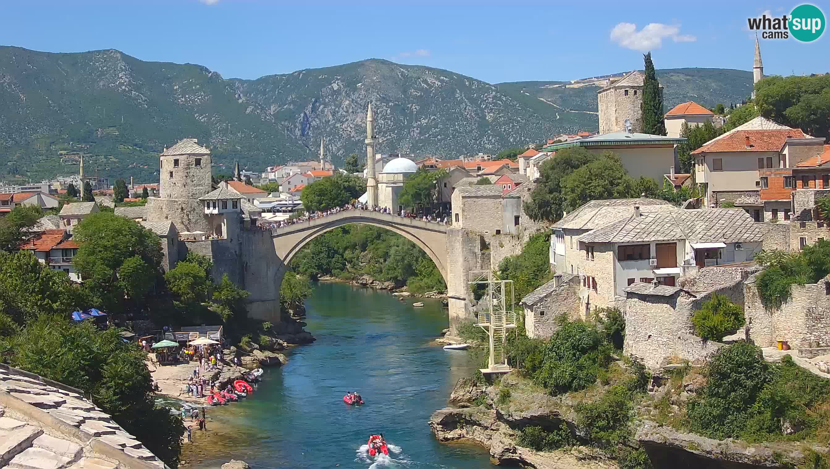 Mostar web kamera – Stari Most i rijeka Neretva – Goa Mostar