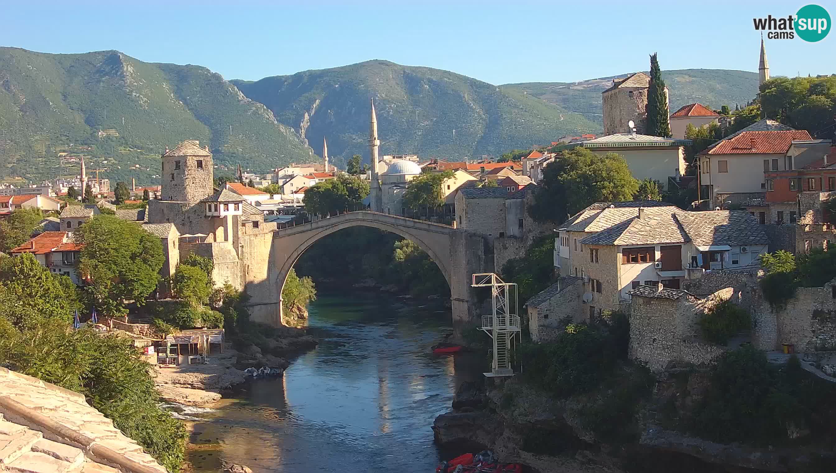 Mostar web kamera – Stari Most i rijeka Neretva – Goa Mostar