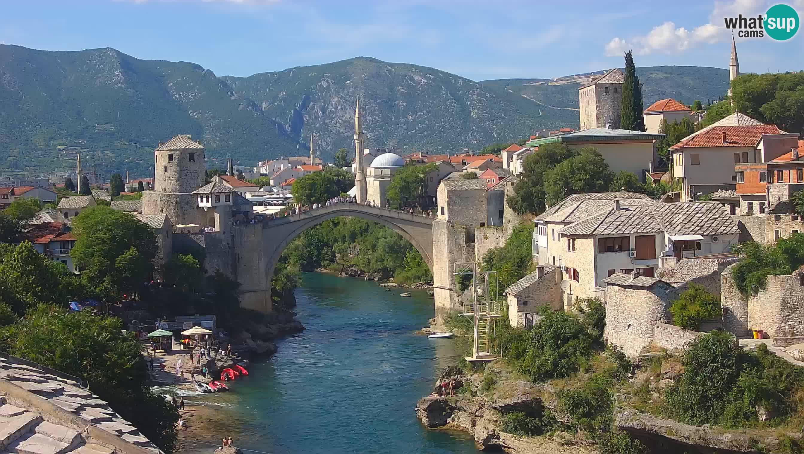 Cámara web de Mostar – El Viejo Puente sobre el río Neretva
