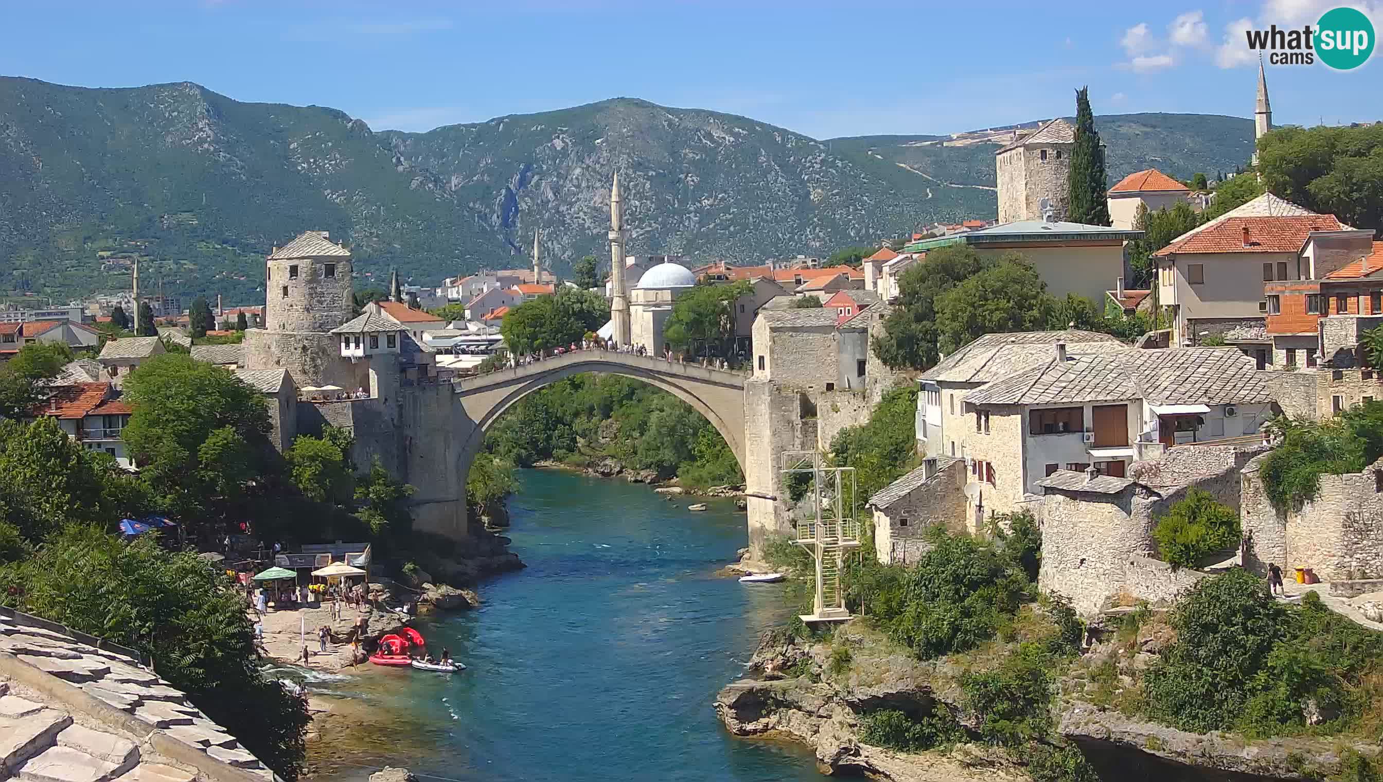 Mostar webcam – LIVE Old Bridge and Neretva river