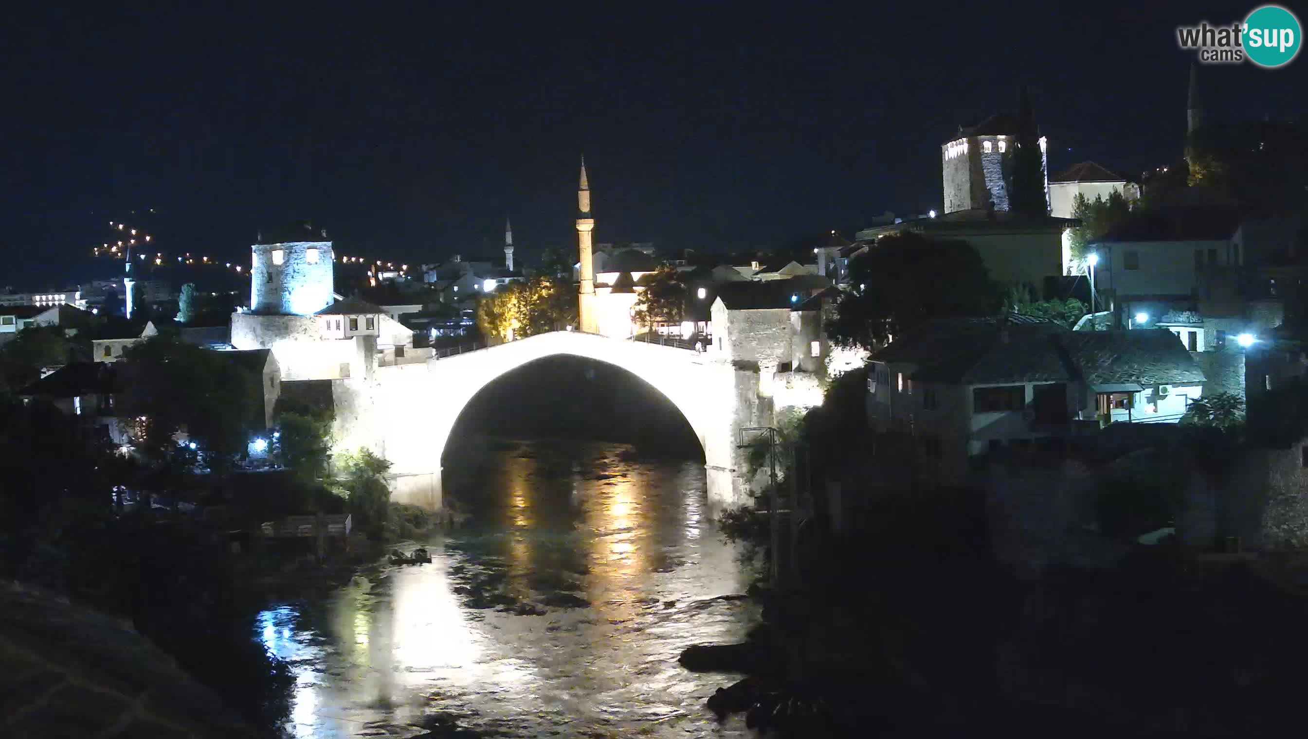 Webcam de Mostar – Le Vieux Pont sur la rivière Neretva
