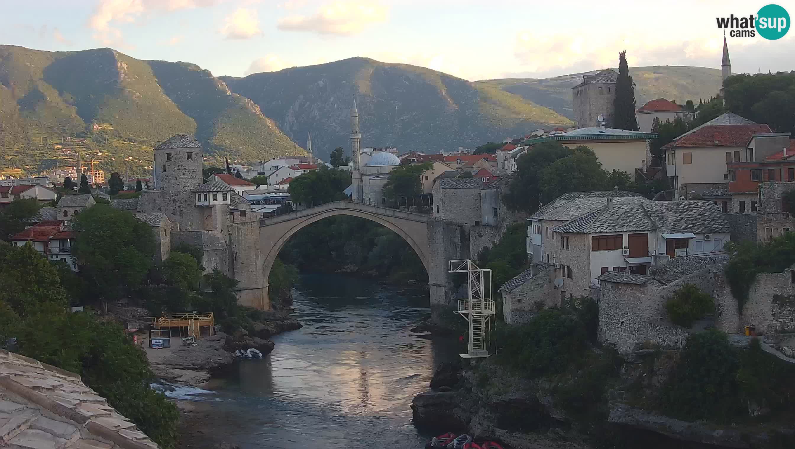 Webcam de Mostar – Le Vieux Pont sur la rivière Neretva