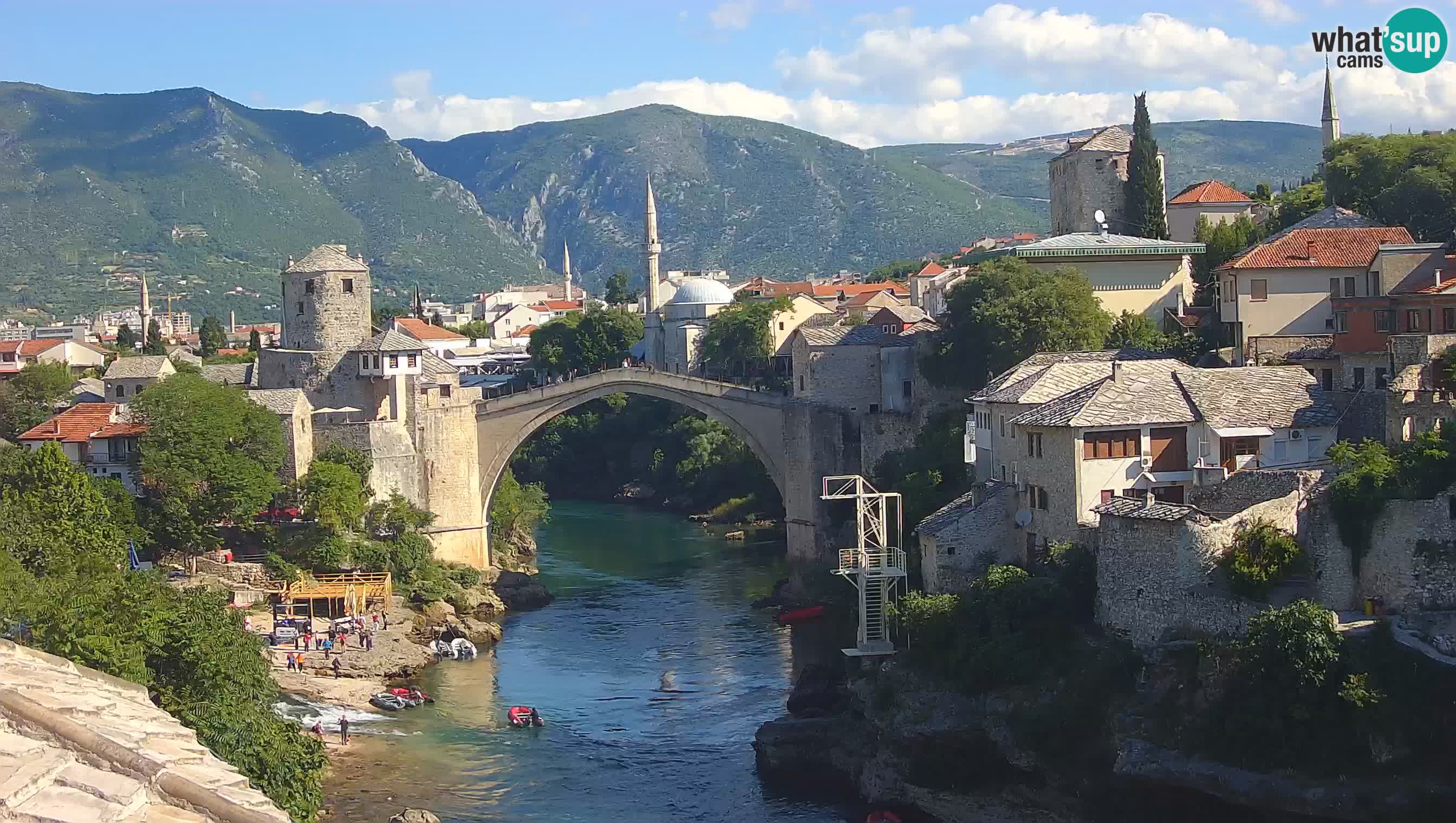 Webcam Mostar – Il Ponte Vecchio sul fiume Neretva