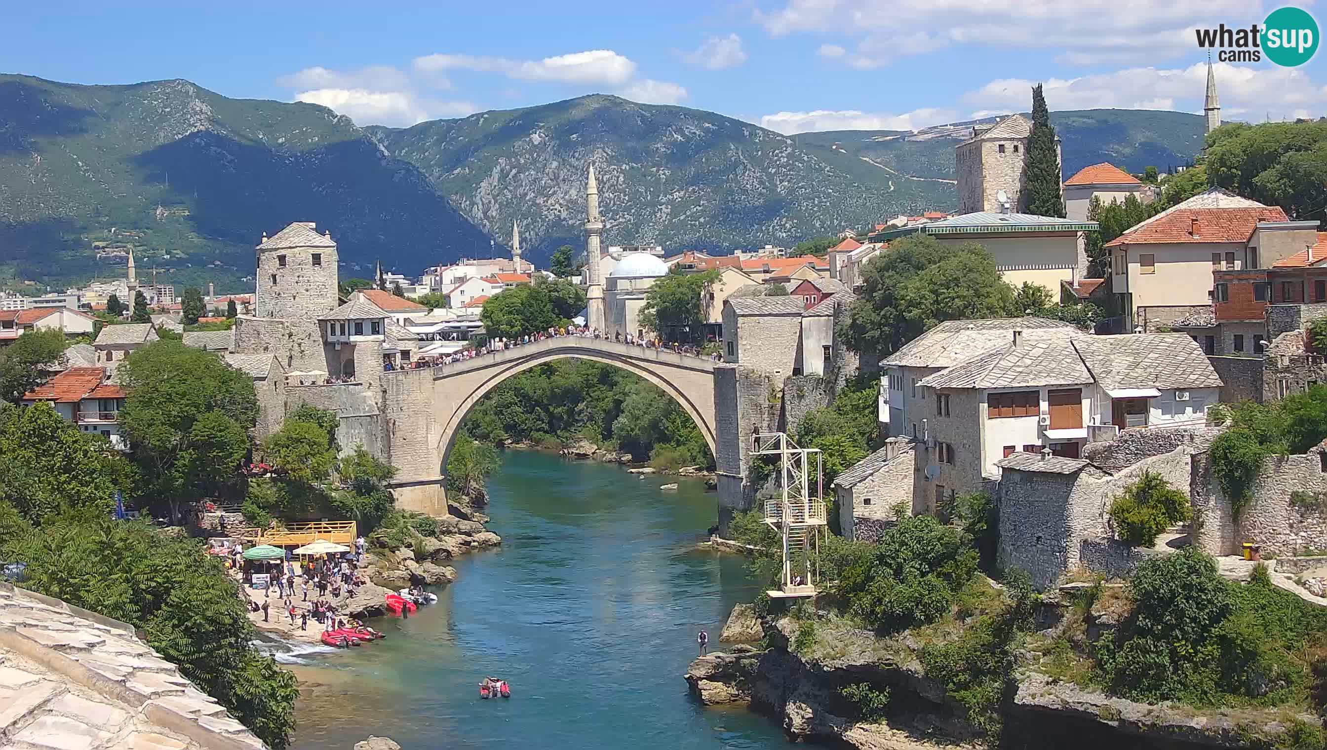 Webcam Mostar – Il Ponte Vecchio sul fiume Neretva