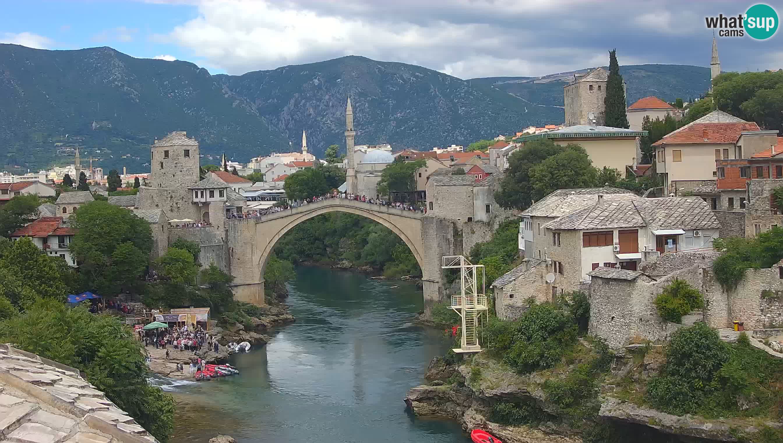 Webcam Mostar – Il Ponte Vecchio sul fiume Neretva