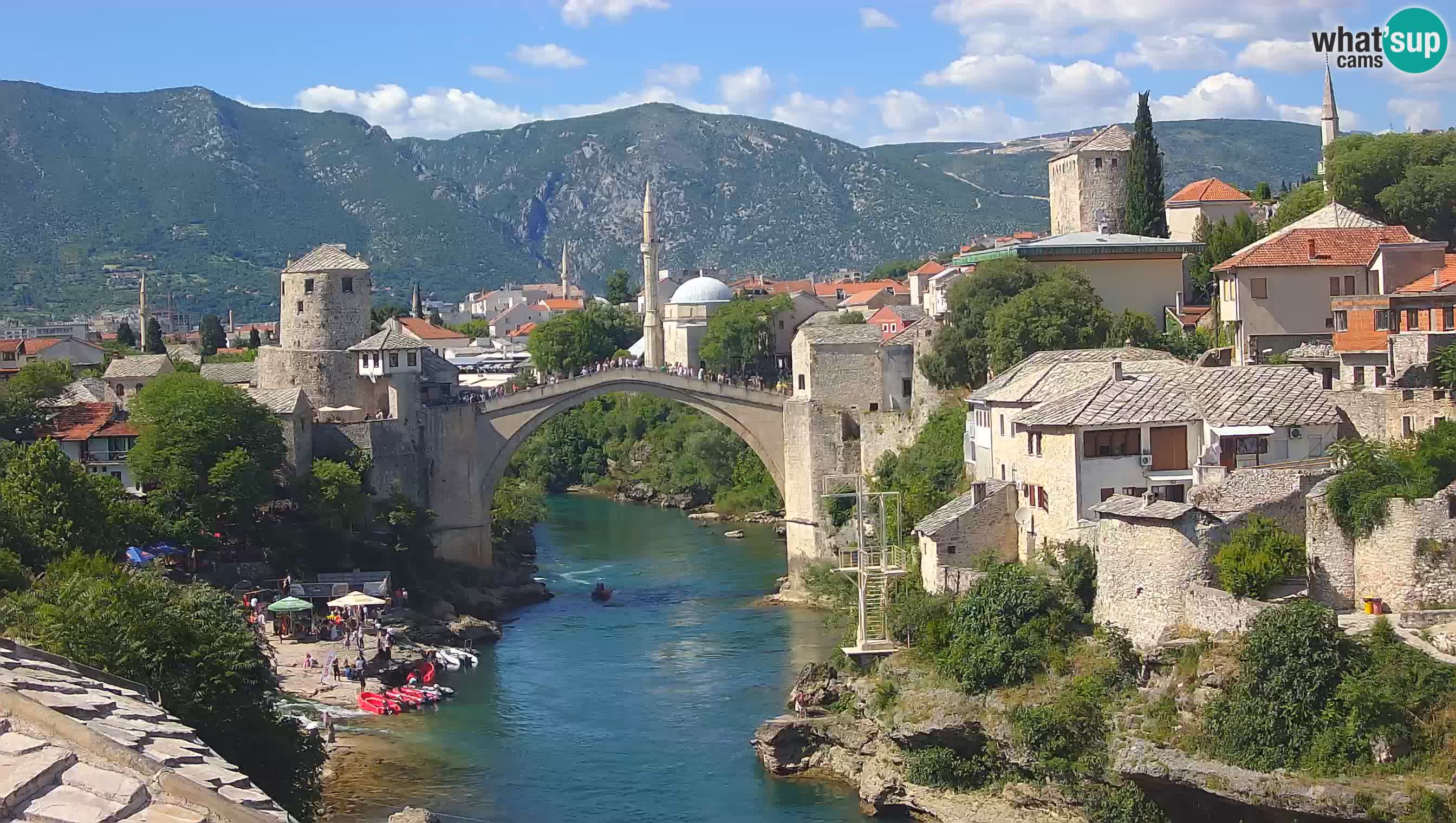 Webcam Mostar – Il Ponte Vecchio sul fiume Neretva