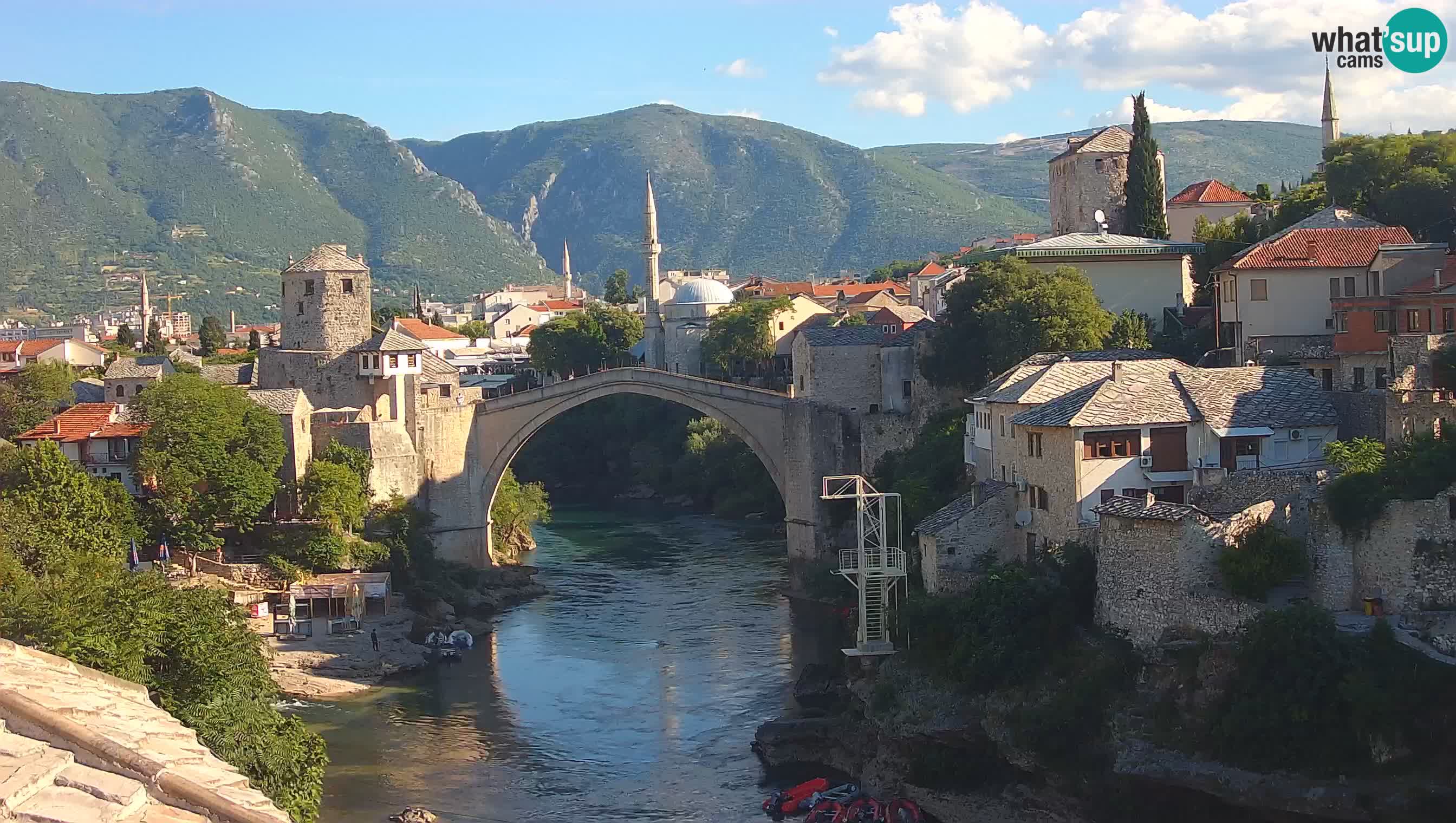 Webcam Mostar – Il Ponte Vecchio sul fiume Neretva