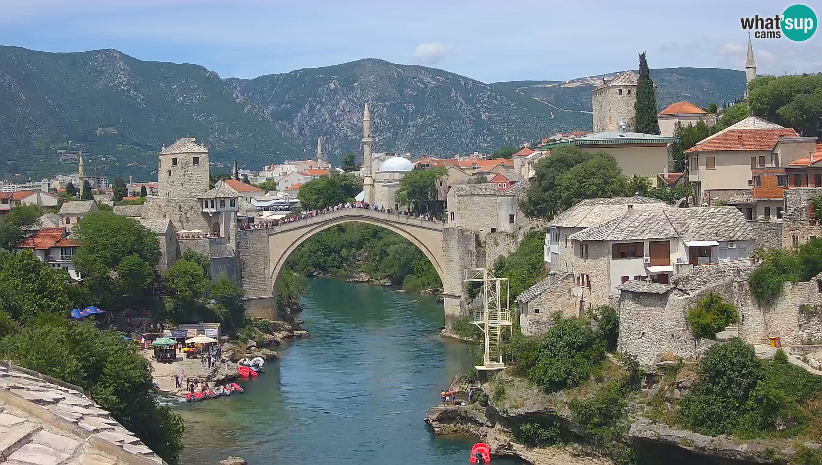 Webcam Mostar – Il Ponte Vecchio sul fiume Neretva