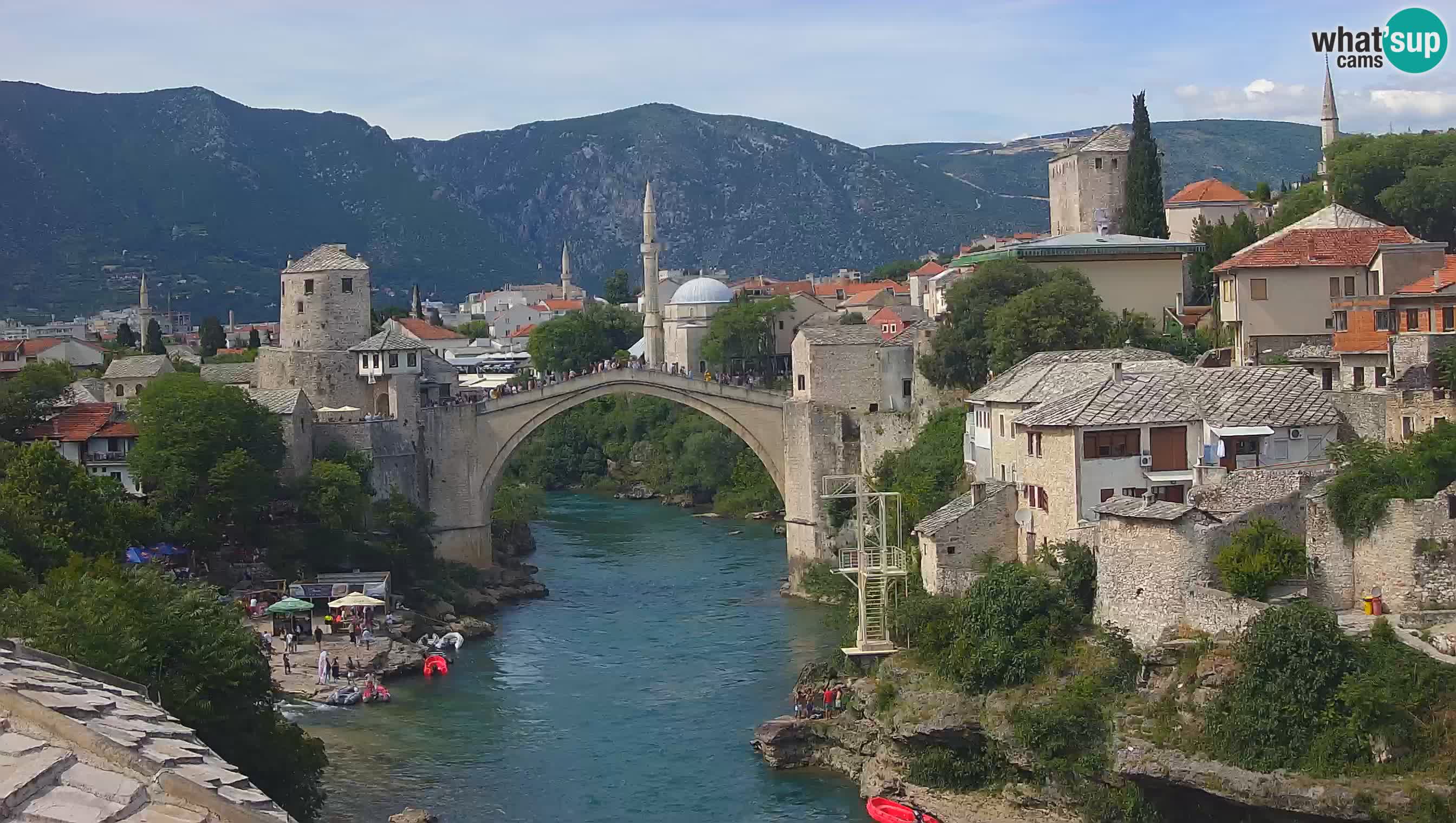 Mostar web kamera – Stari Most i rijeka Neretva – Goa Mostar