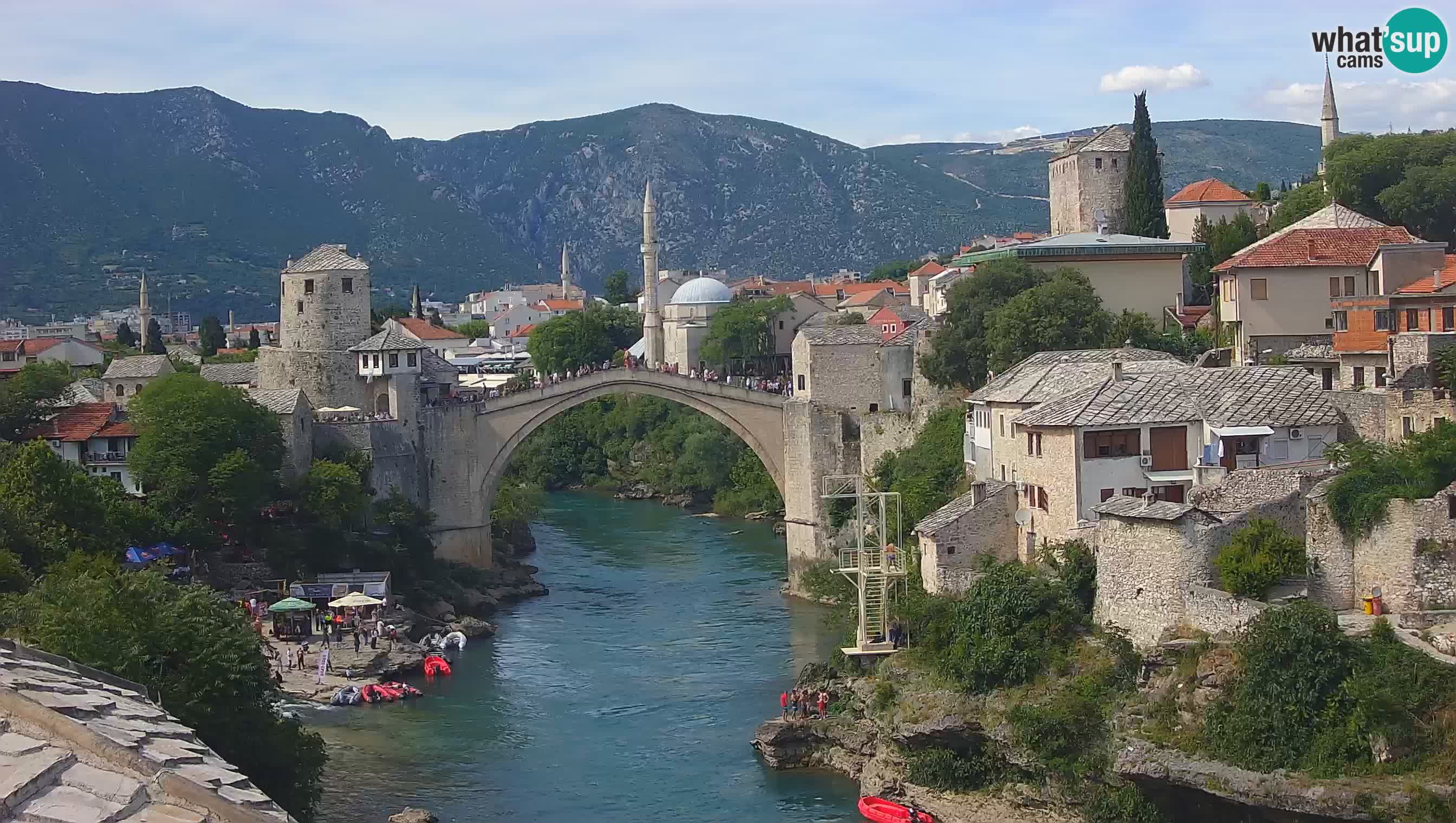 Mostar web kamera – Stari Most i rijeka Neretva – Goa Mostar