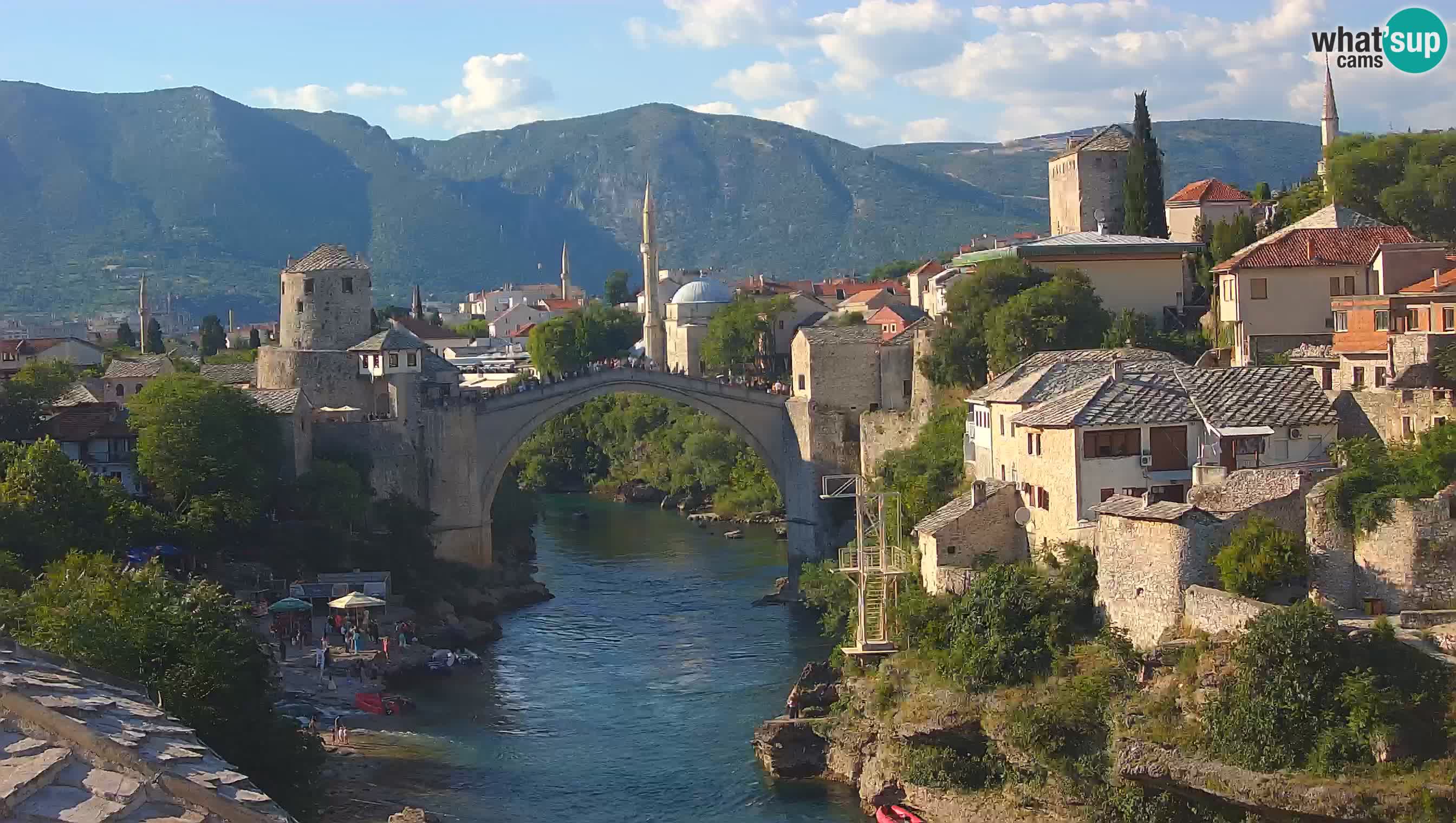 Cámara web de Mostar – El Viejo Puente sobre el río Neretva